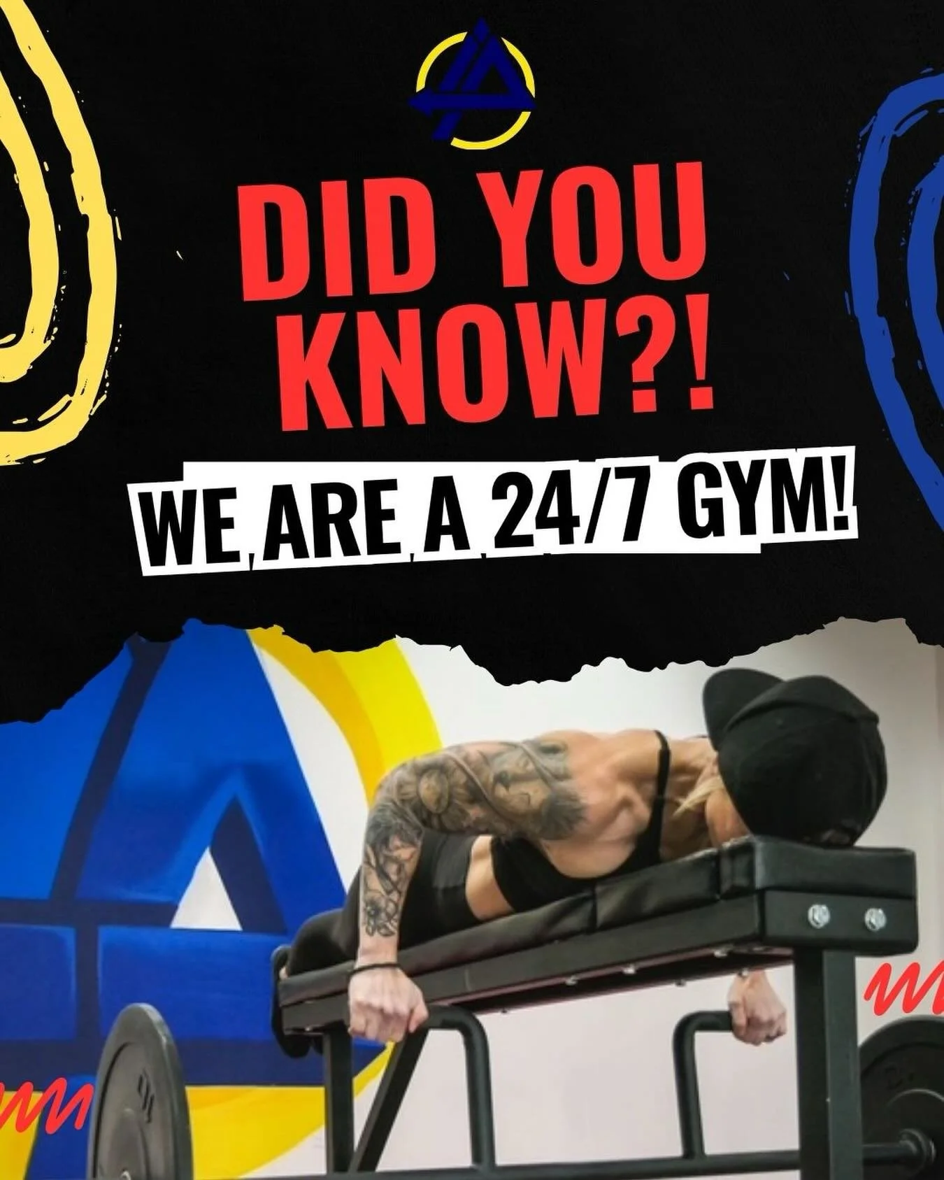 🚨 DID YOU KNOW?! 🚨
We&rsquo;re not just a gym&hellip; we&rsquo;re a 24/7 access facility built for REAL life schedules.

Early mornings before work.
Late nights after the kids are in bed.
Weekend grind sessions.

👉 You don&rsquo;t have to fit your