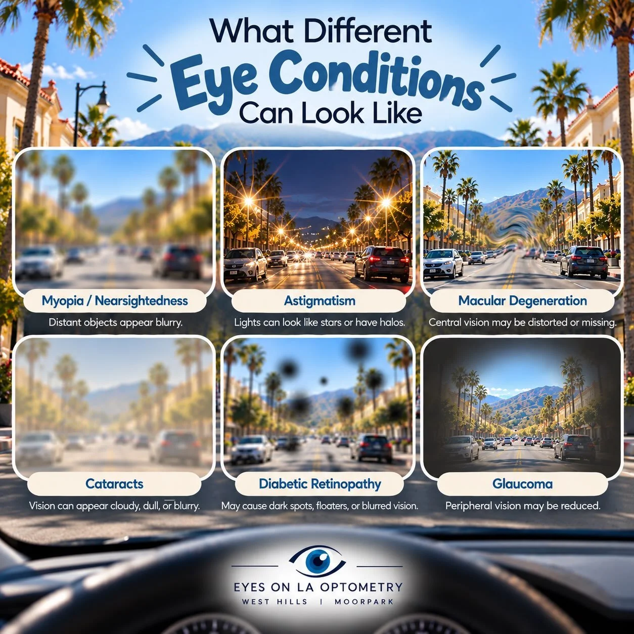 👁️ Happy World Sight Day! 🌎

What does the world look like through someone else&rsquo;s eyes?

From blurry distance vision to distorted central vision and reduced peripheral vision, different eye conditions can affect the way we experience the worl