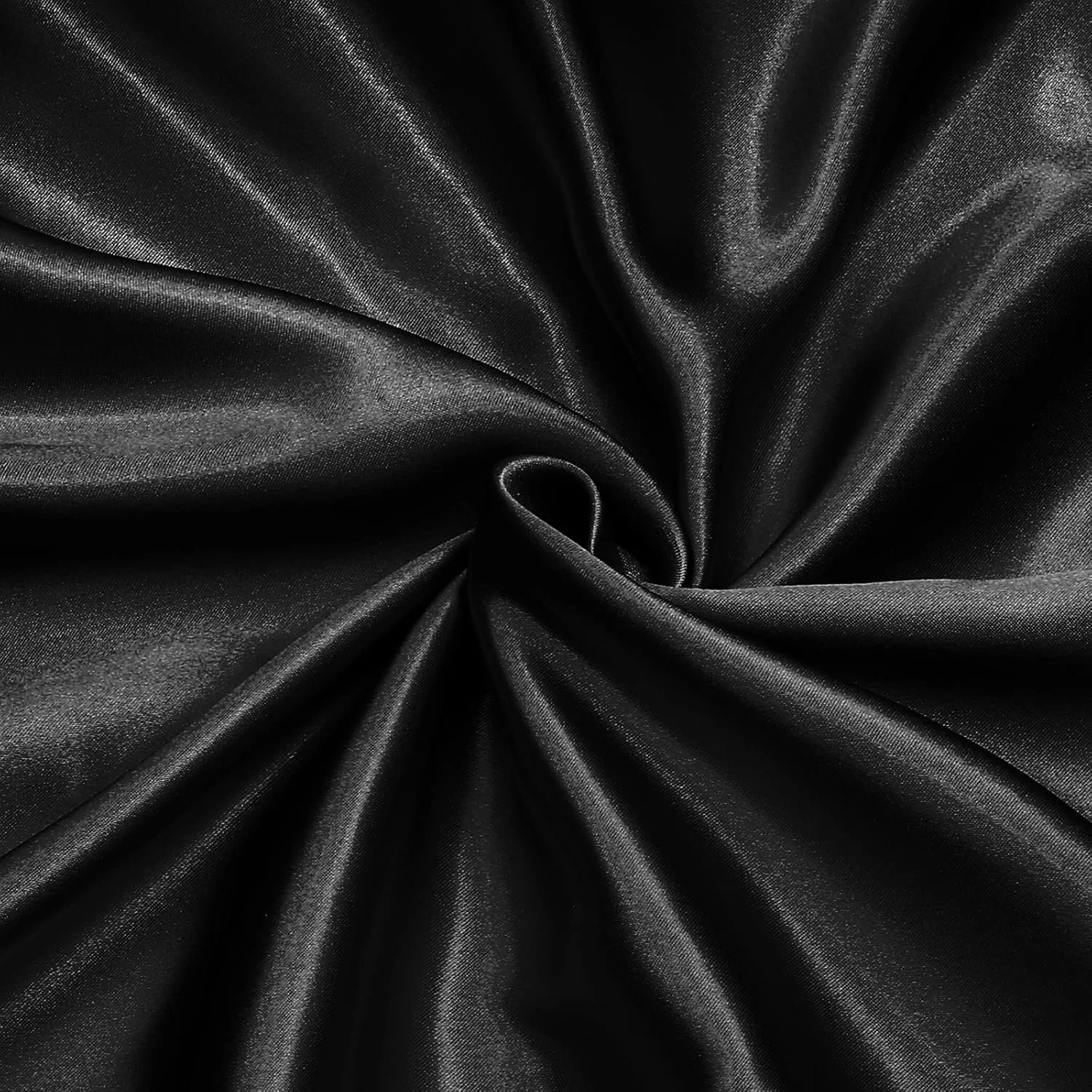 Black Satin Drape