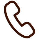 Icon of a classic telephone handset.