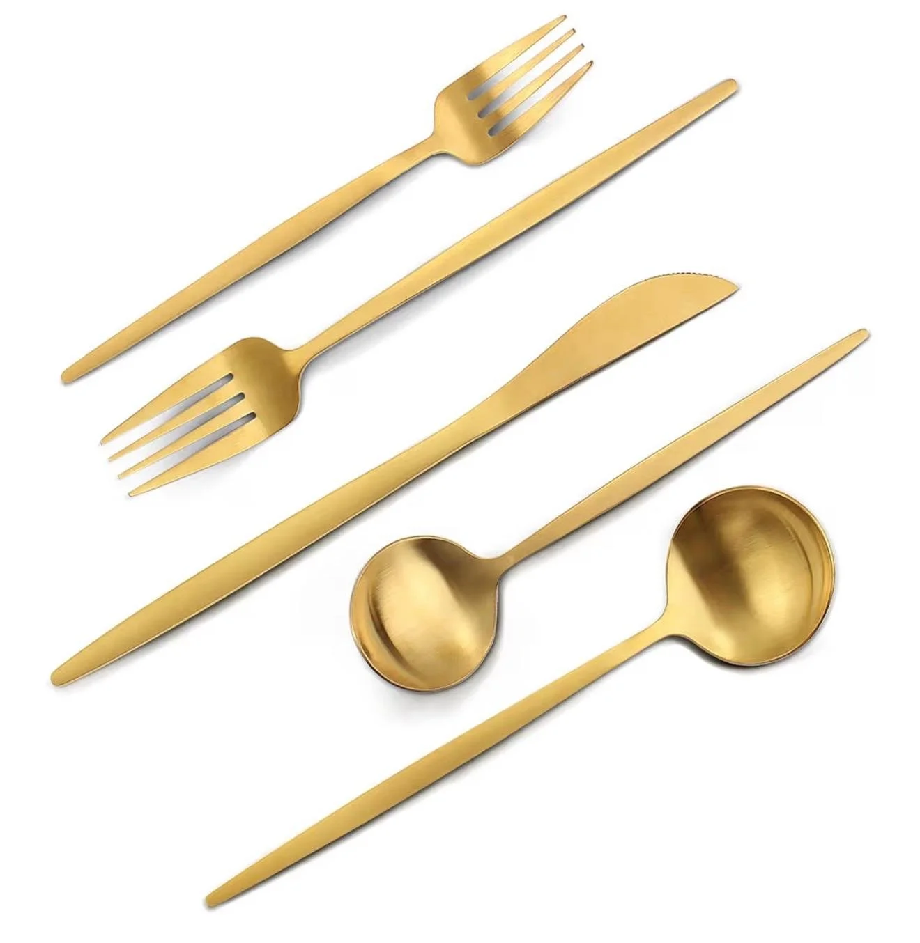 Gold Flatware Set
