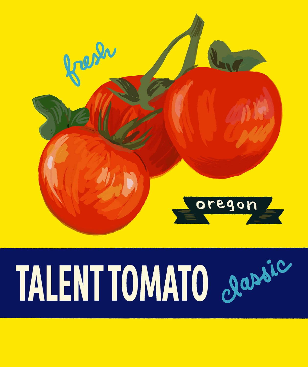 Talent Tomato for the city of Talent Art Walk