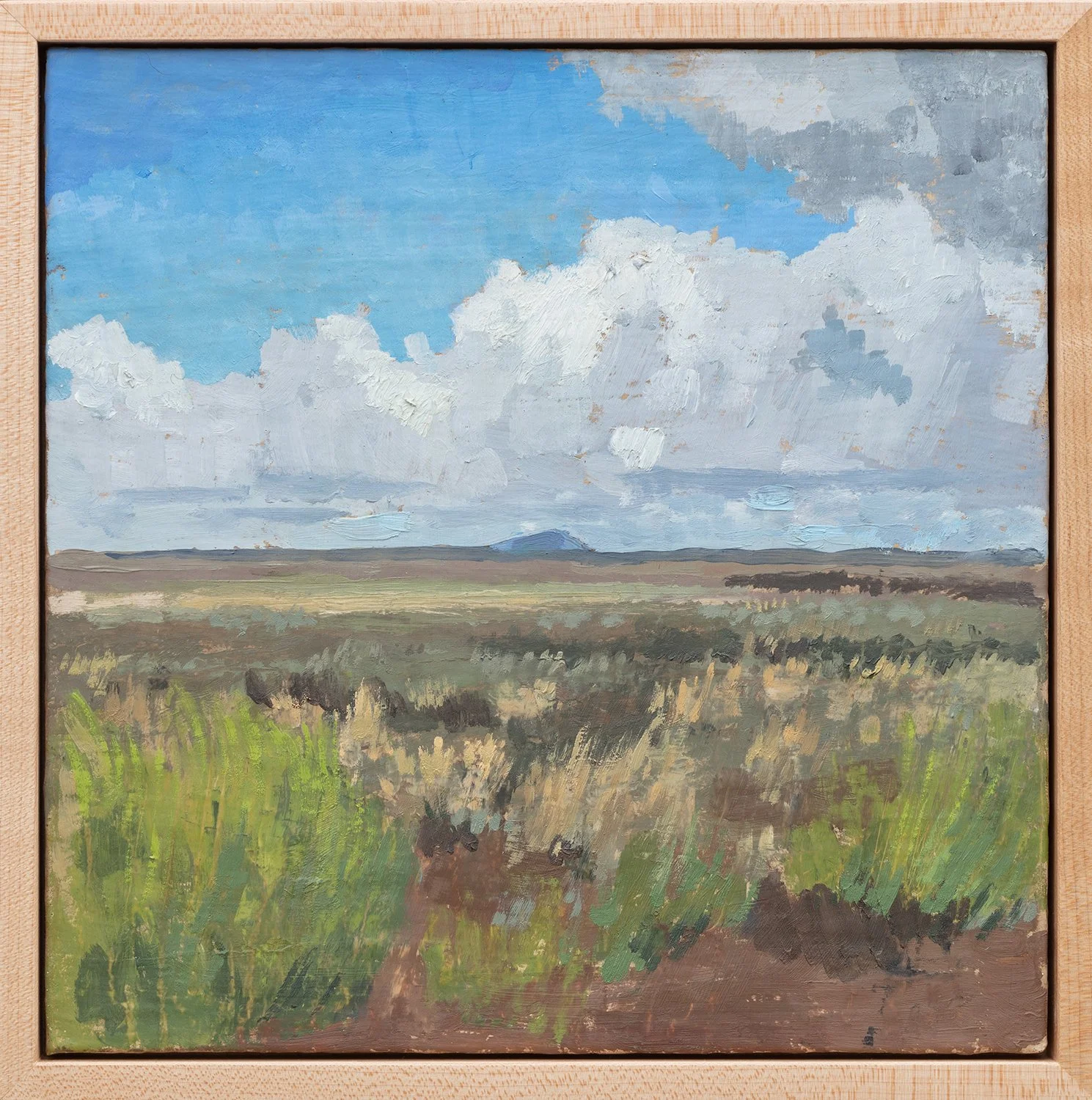 View on Hart Mountain, oil on panel, sold