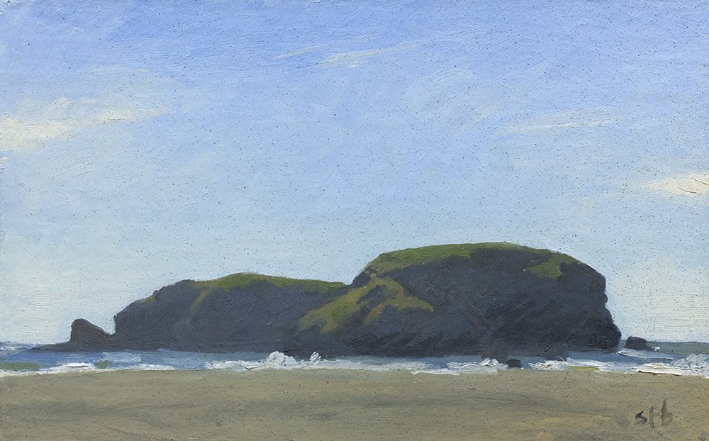 Whaleshead, Oregon Coast, oil on panel, 13" x 21", sold