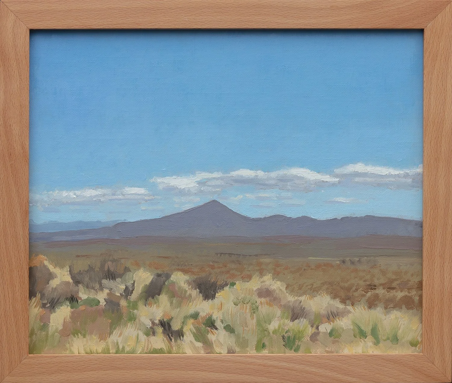 Hart Mountain, off Robinson Draw, oil on mounted linen, 10" x 12" 