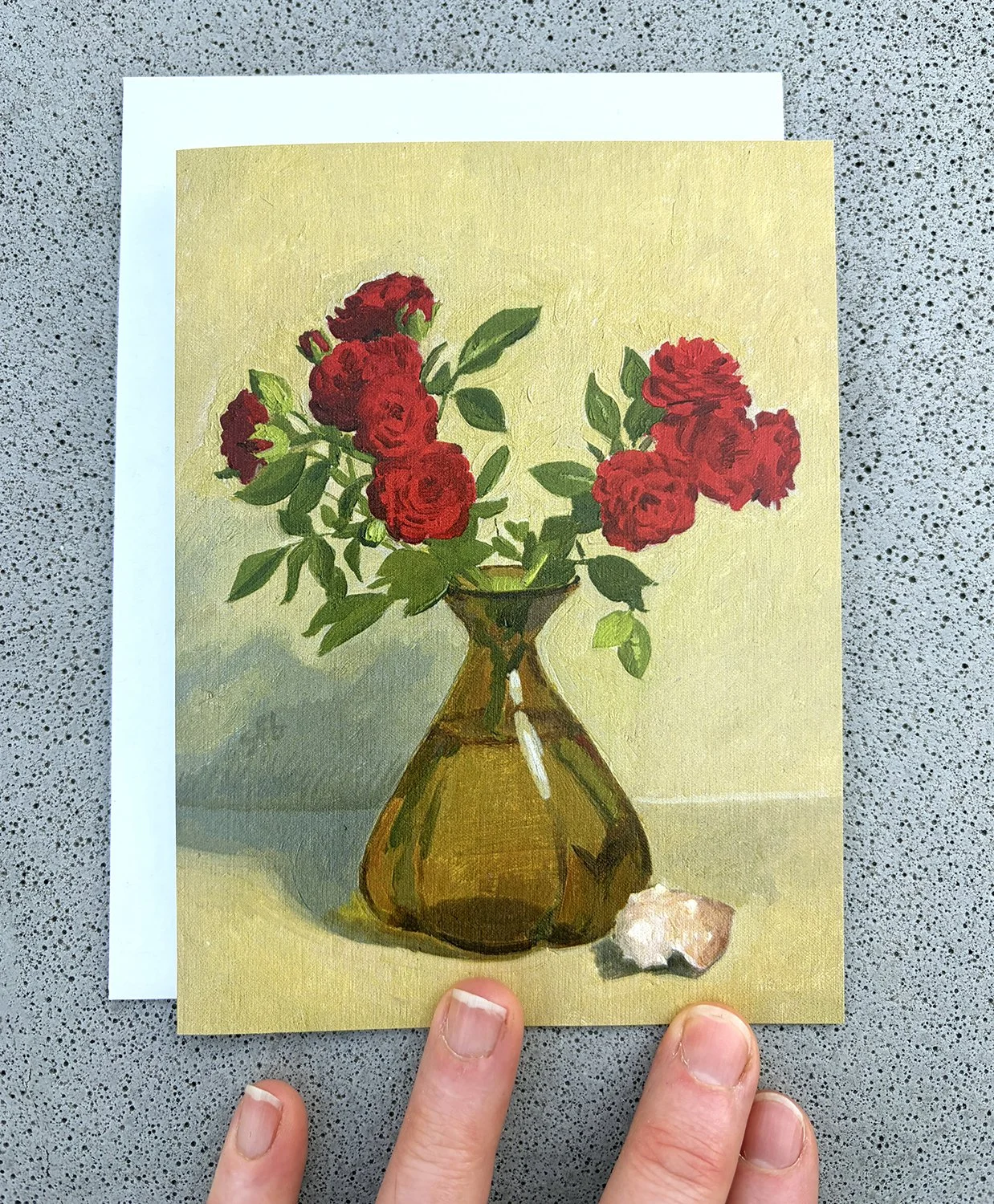 Note Card - Red Roses