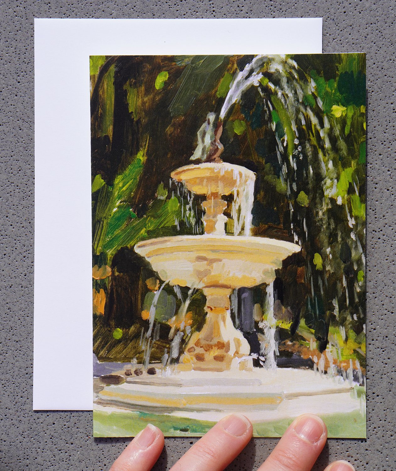Note Card - Butler Perozzi Fountain Lithia Park Ashland