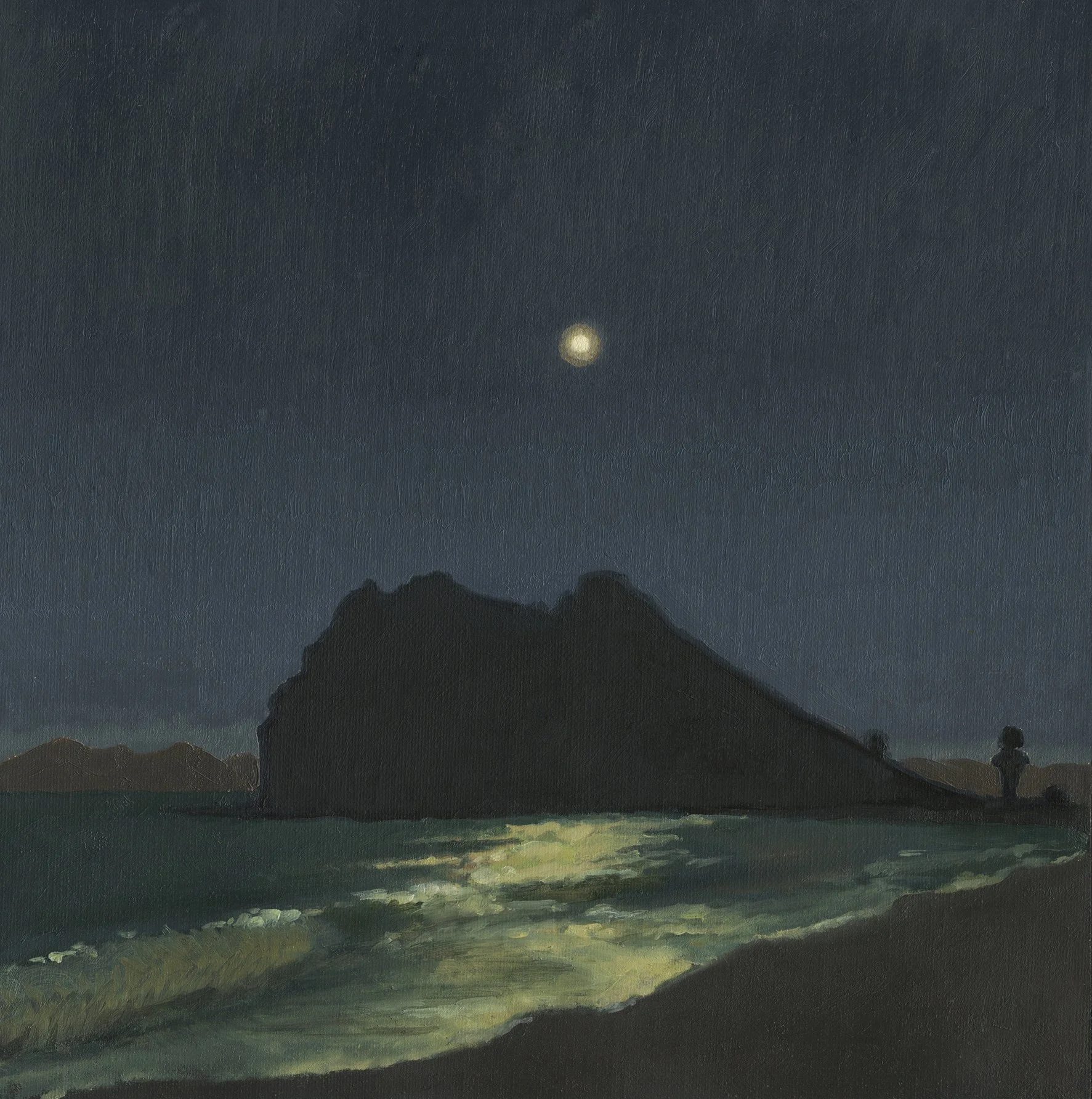 Full Moon at Loreto, 12" x 12" oil on linen, sold