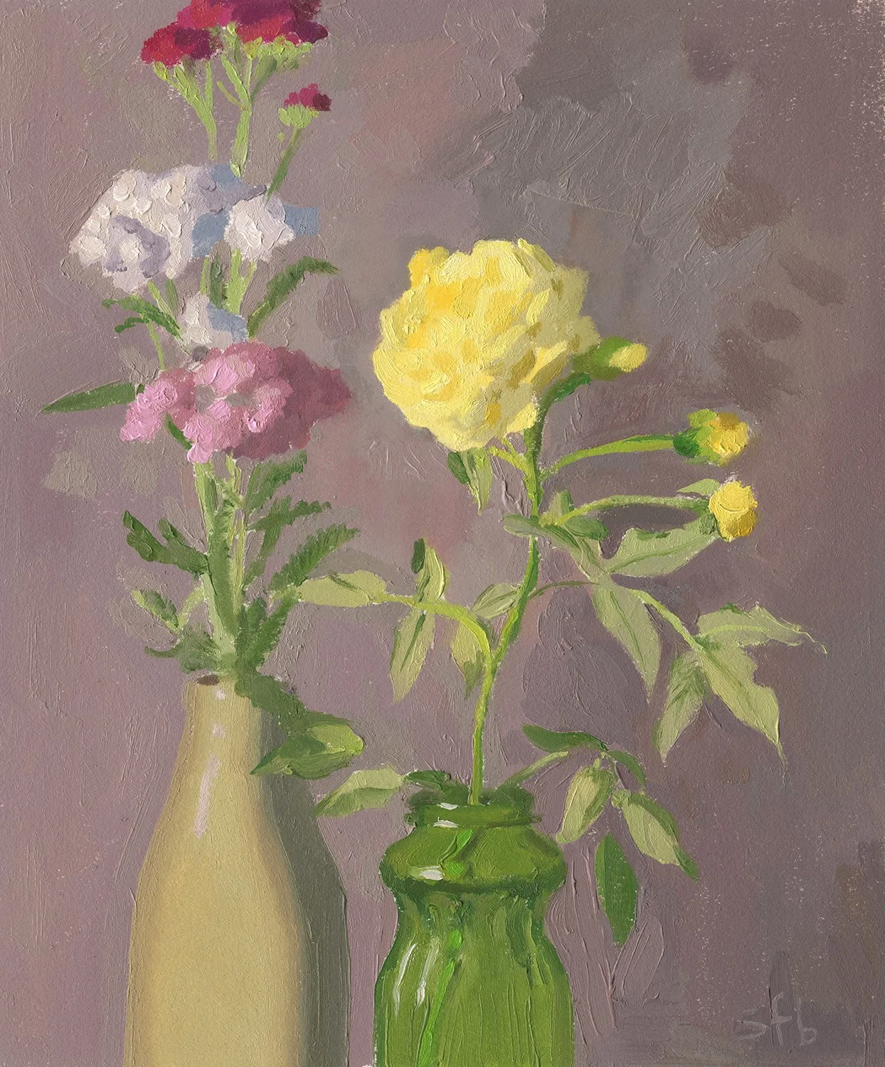 Yellow Rose and Yarrow