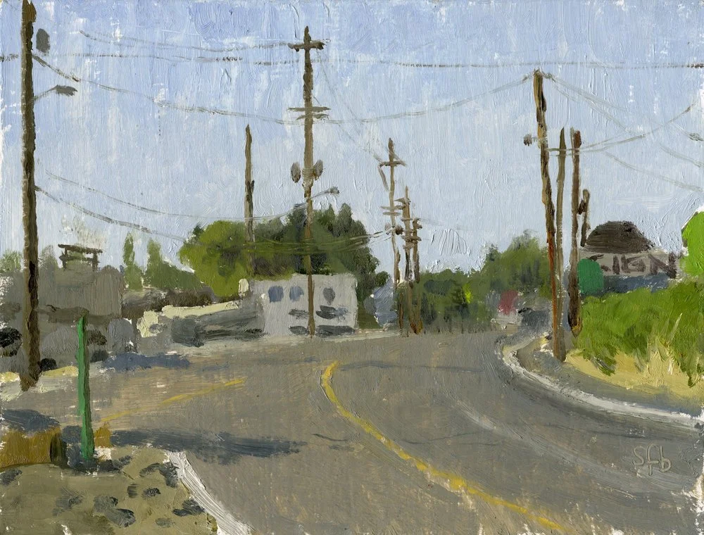 Signs, Phoenix, oil on panel, 8" x 10", sold