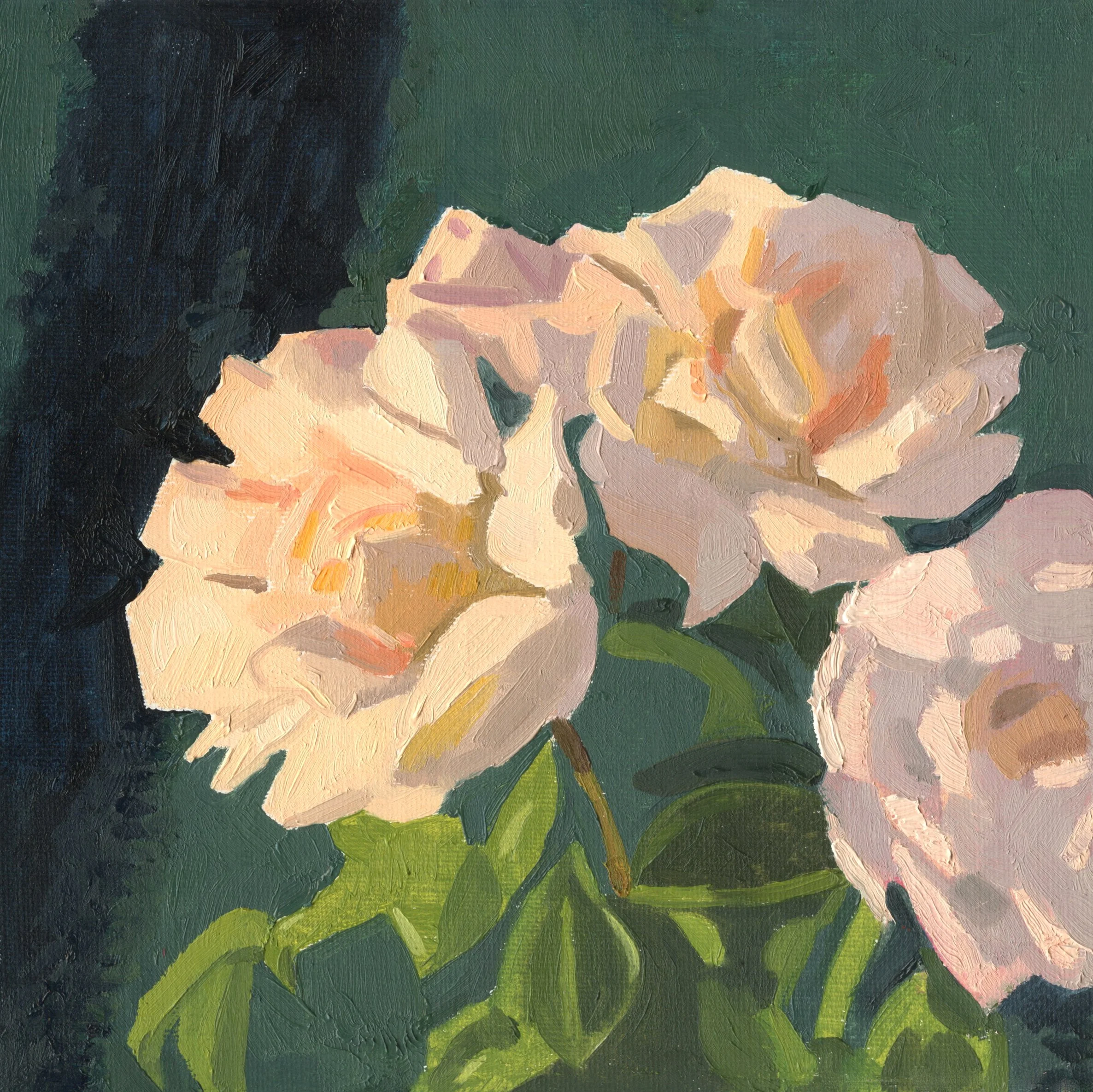 Compassion Roses Study of Warm and Cool, sold