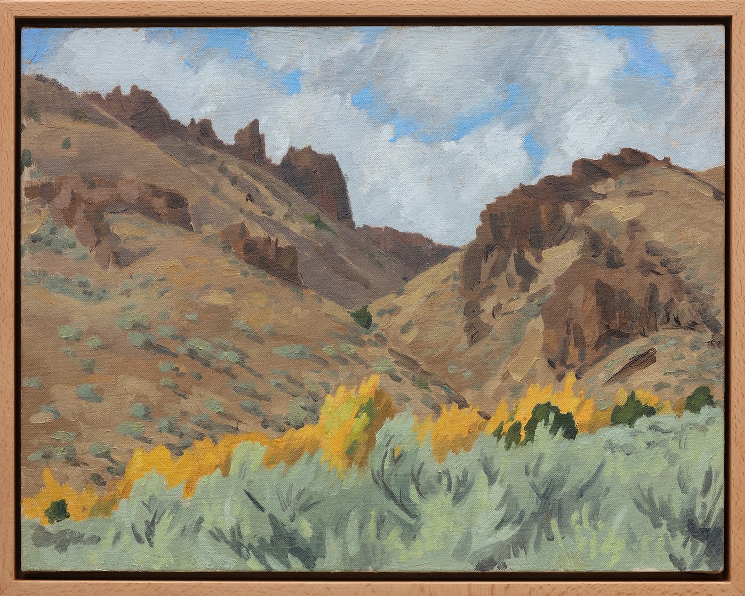 East Side of the Steens, Oil on Linen, sold