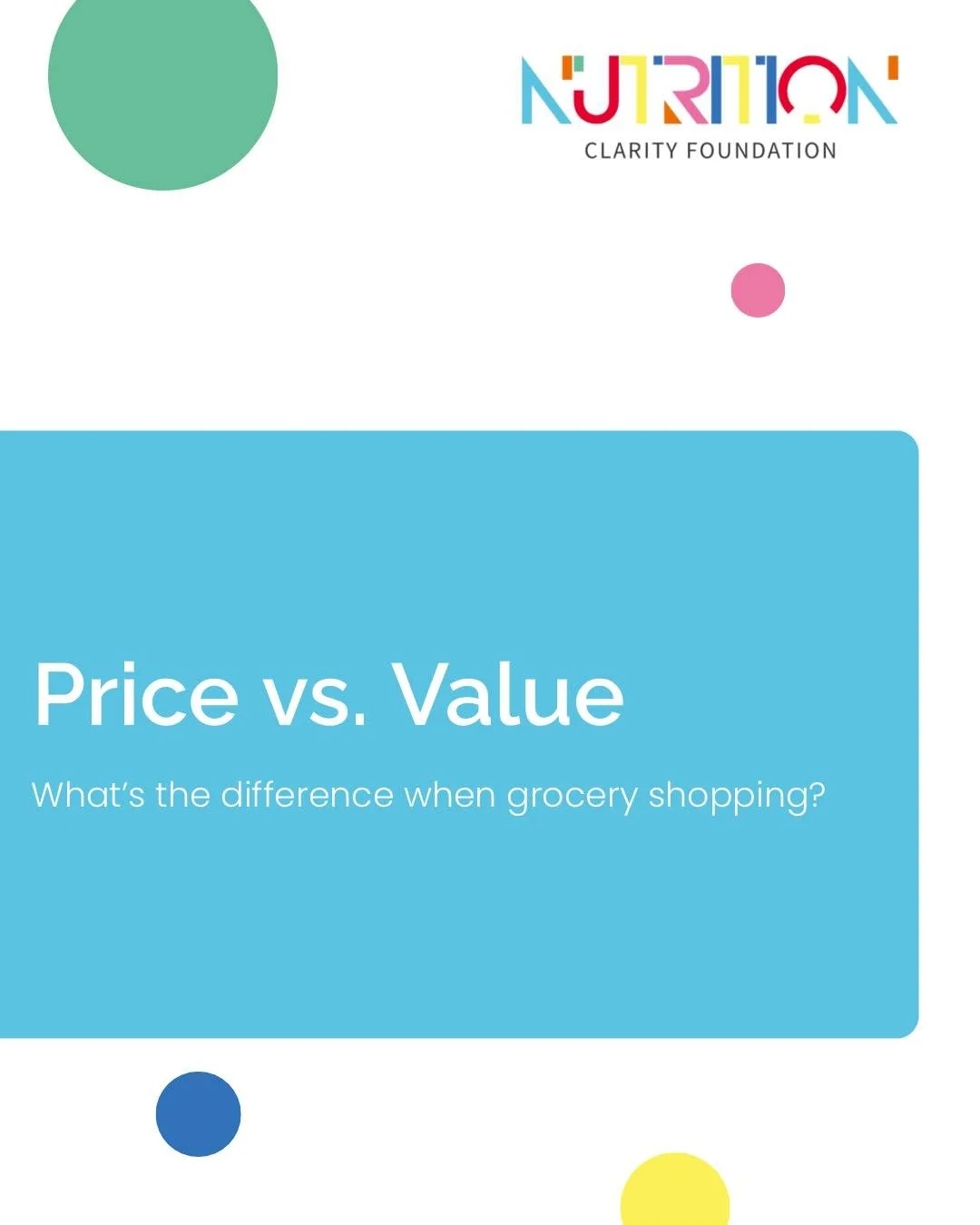 Price and value are related&mdash;but they aren&rsquo;t always the same thing.
Price tells you how much a product costs. Value considers what you&rsquo;re getting from that purchase and how well it fits your needs.
That might include package size, ho