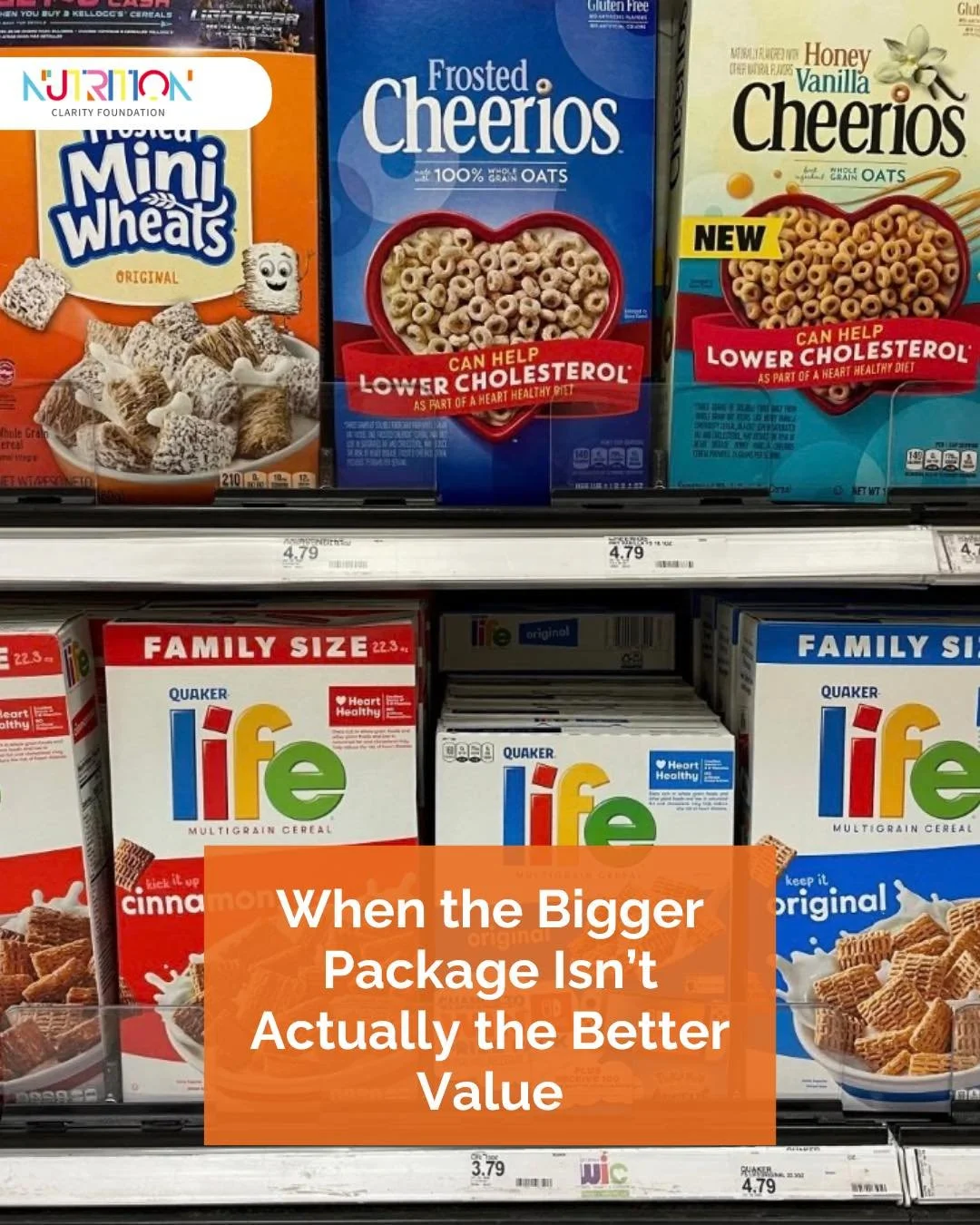 Buying the bigger package can sometimes save money per unit&mdash;but that&rsquo;s only one part of the decision.

A larger package may offer a lower unit price, while a smaller one may make more sense if you won&rsquo;t use the extra amount, have li