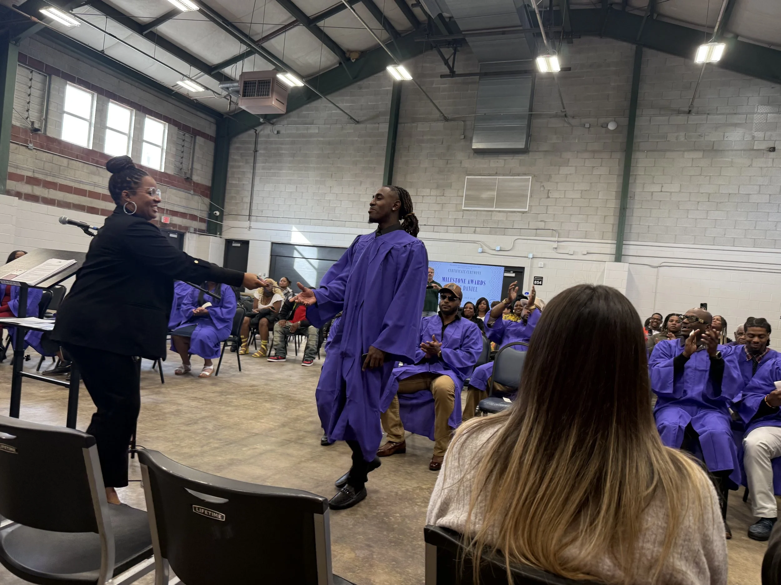 Macedonia Development Corporation (MDC) ESTL Clean Energy Workforce Hub graduation on Friday, October 24, 2025. 