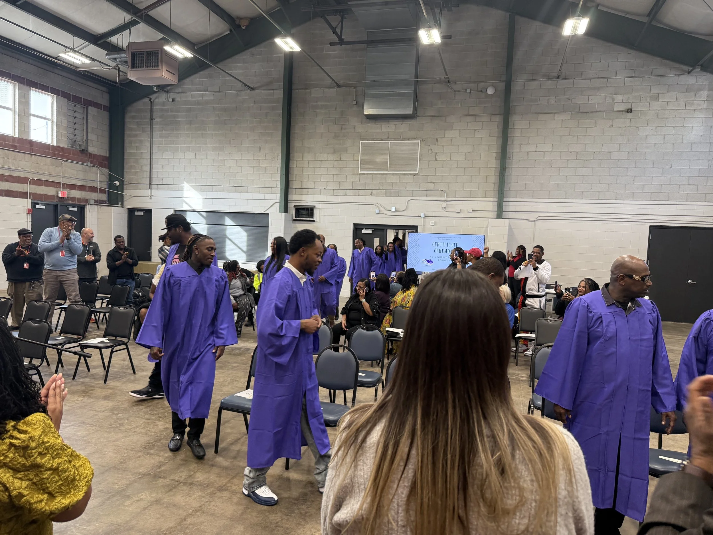 Macedonia Development Corporation (MDC) ESTL Clean Energy Workforce Hub graduation on Friday, October 24, 2025. 