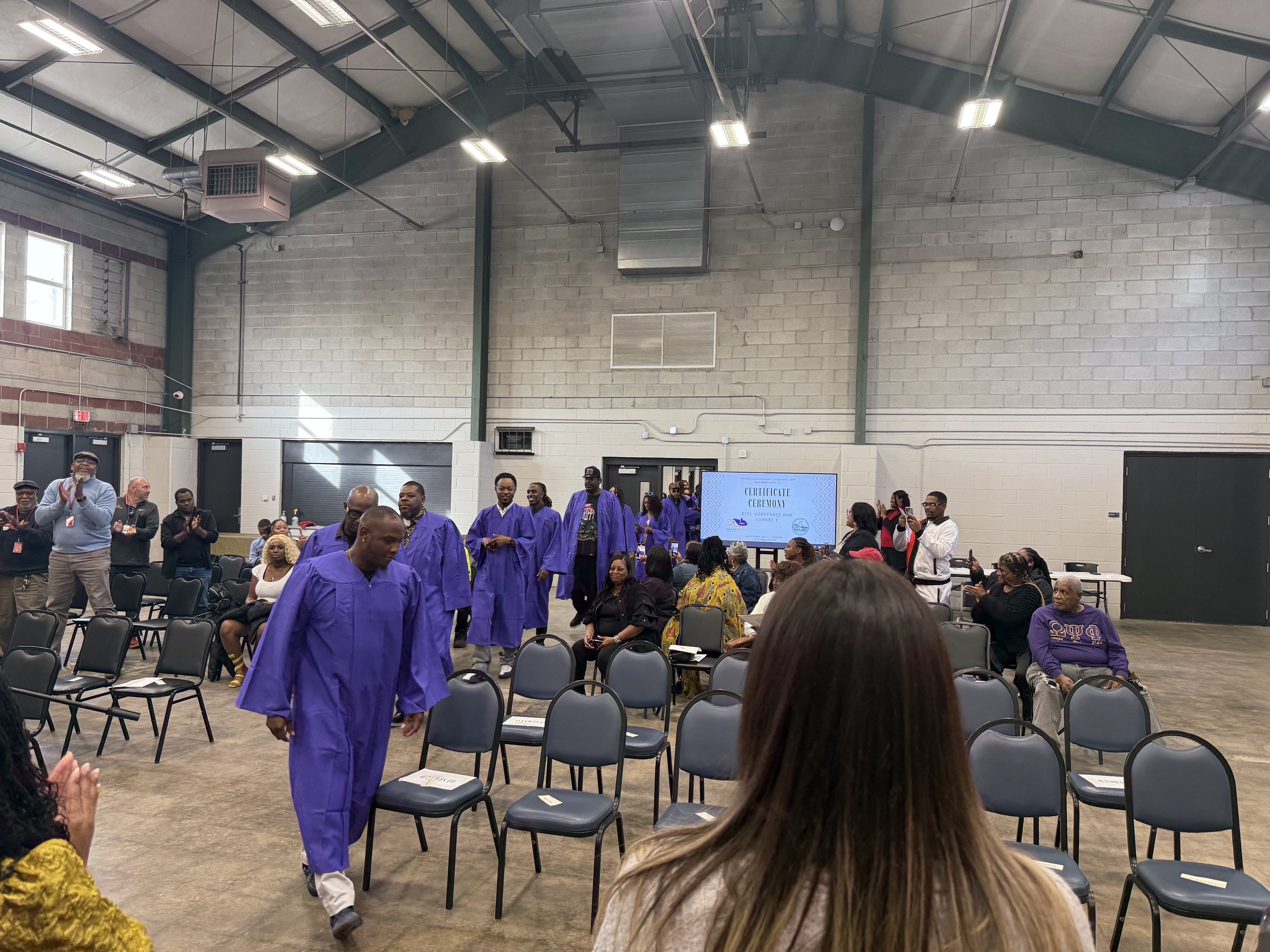 Macedonia Development Corporation (MDC) ESTL Clean Energy Workforce Hub graduation on Friday, October 24, 2025. 