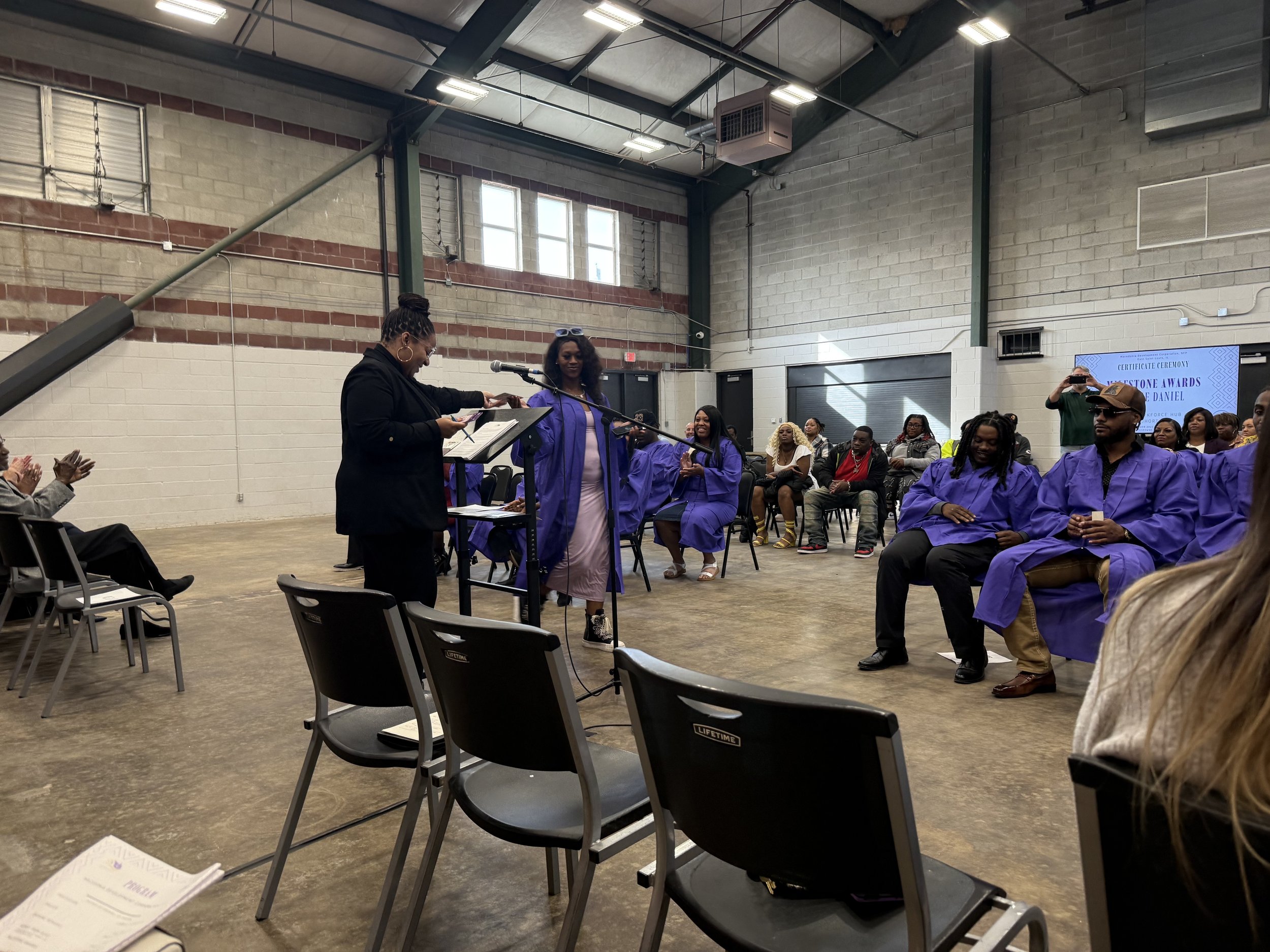 Macedonia Development Corporation (MDC) ESTL Clean Energy Workforce Hub graduation on Friday, October 24, 2025. 