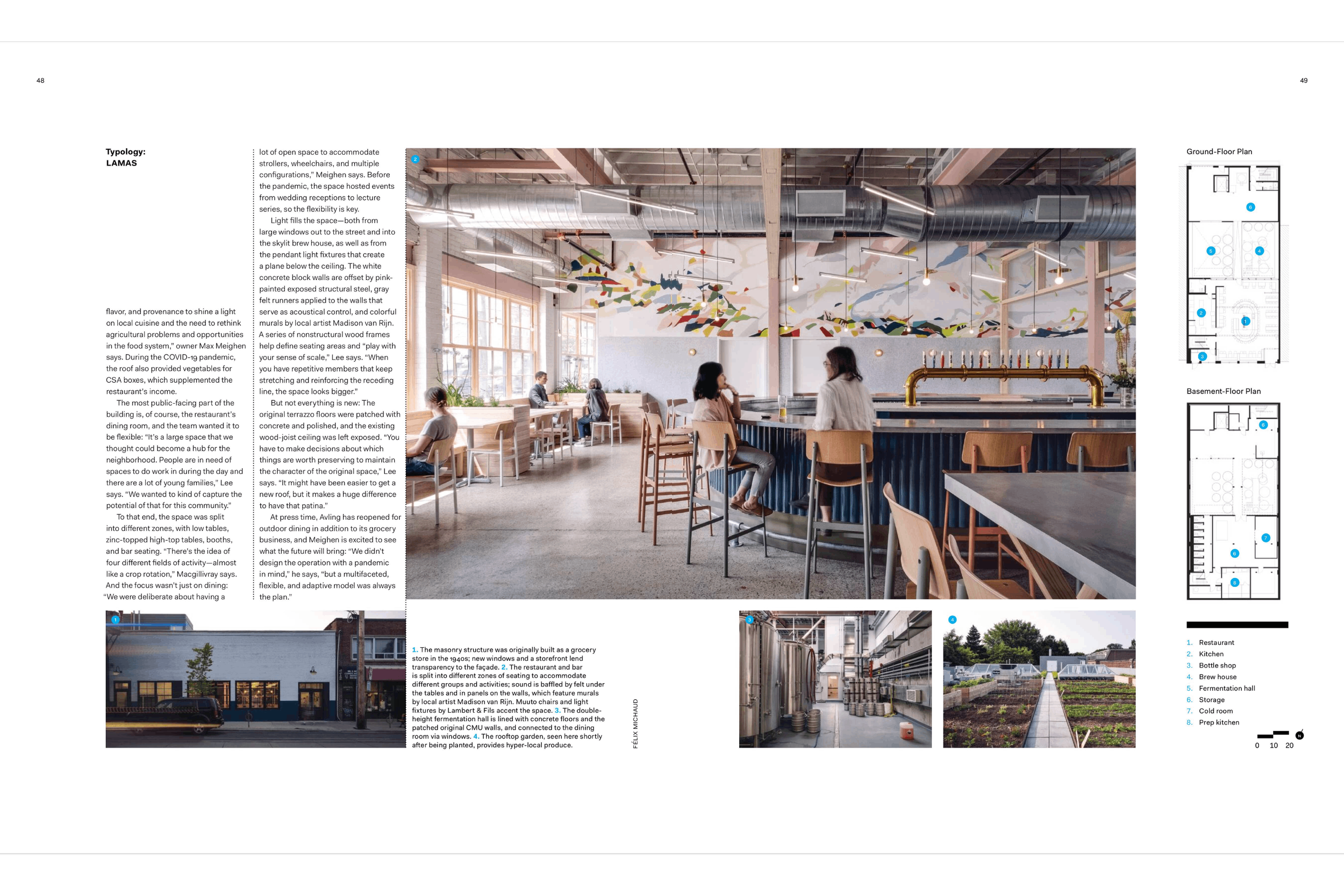 Architect Magazine Features Avling Kitchen &amp; Brewery by LAMAS