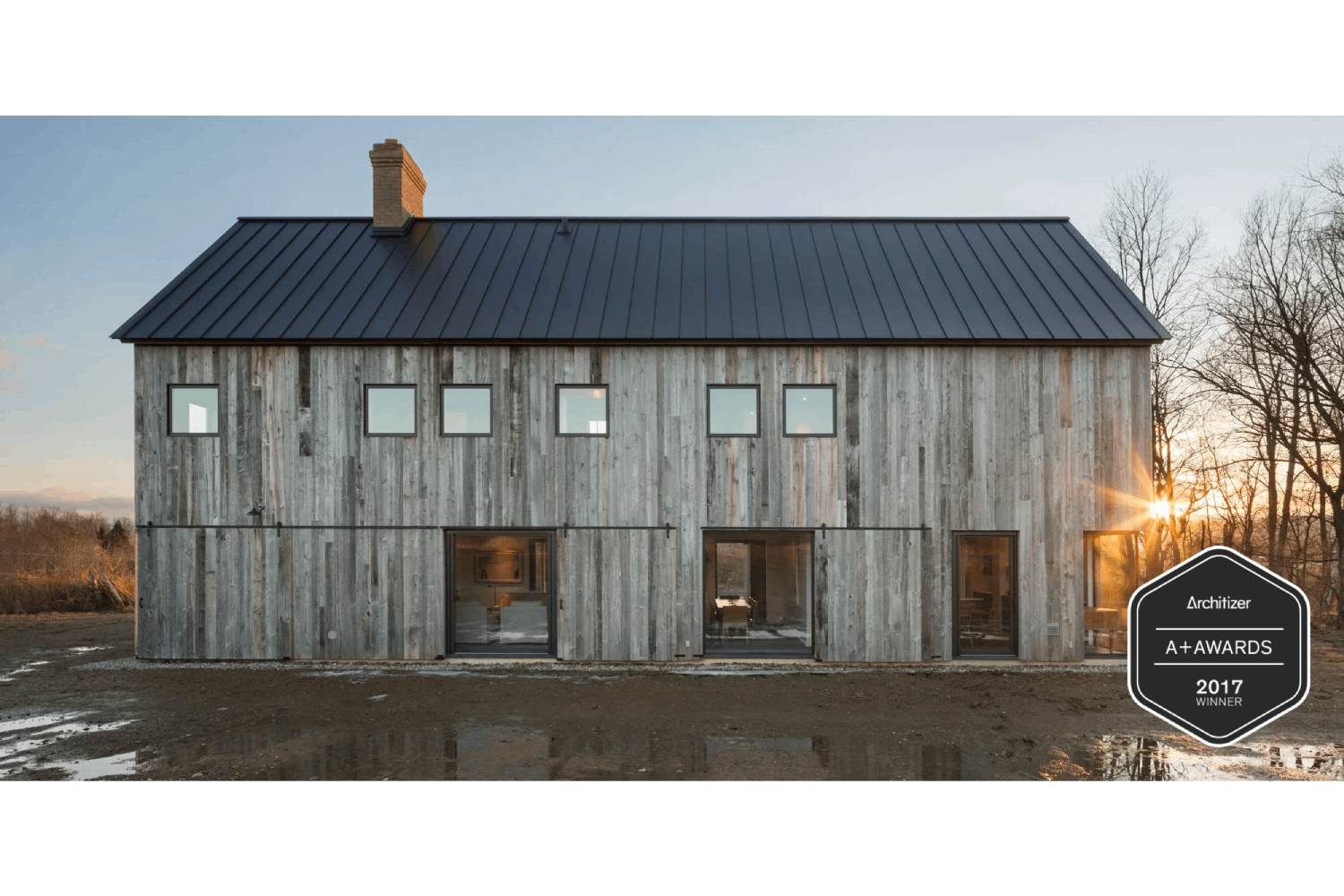 Townships Farmhouse Wins Jury Award in Private House XL at the 2017 Architizer A+Awards