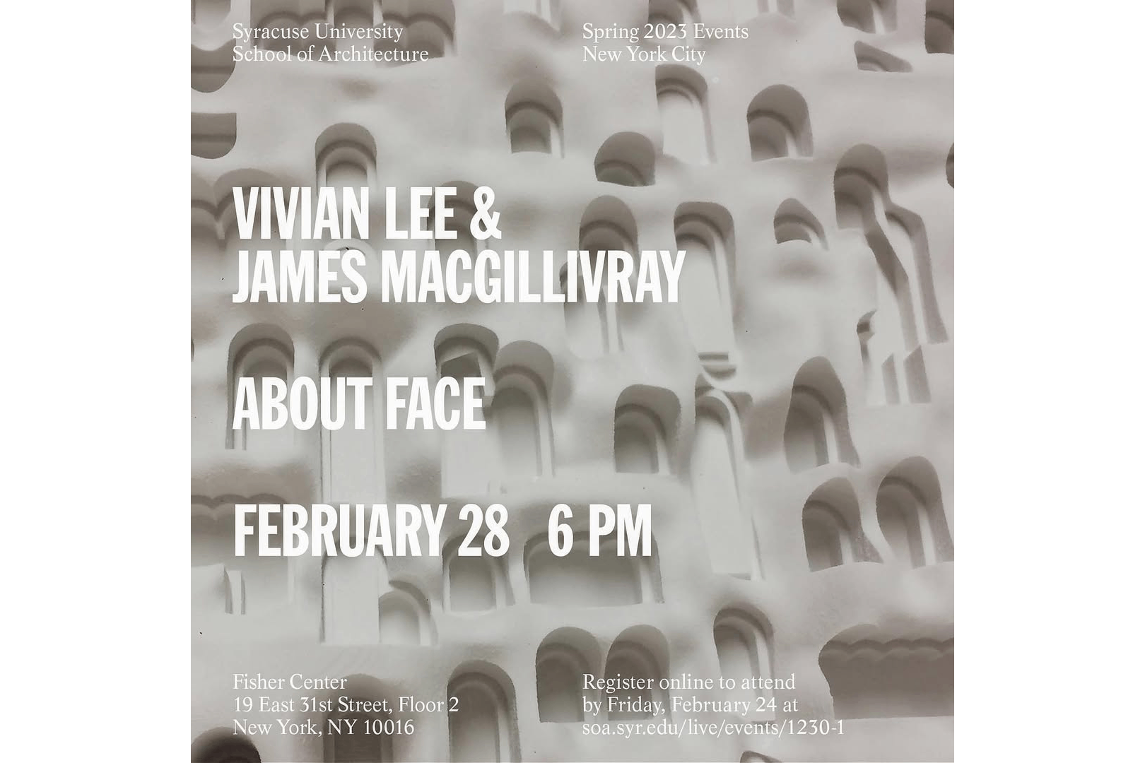 LAMAS Presents “About Face” at Syracuse Architecture Lecture Series in New York City