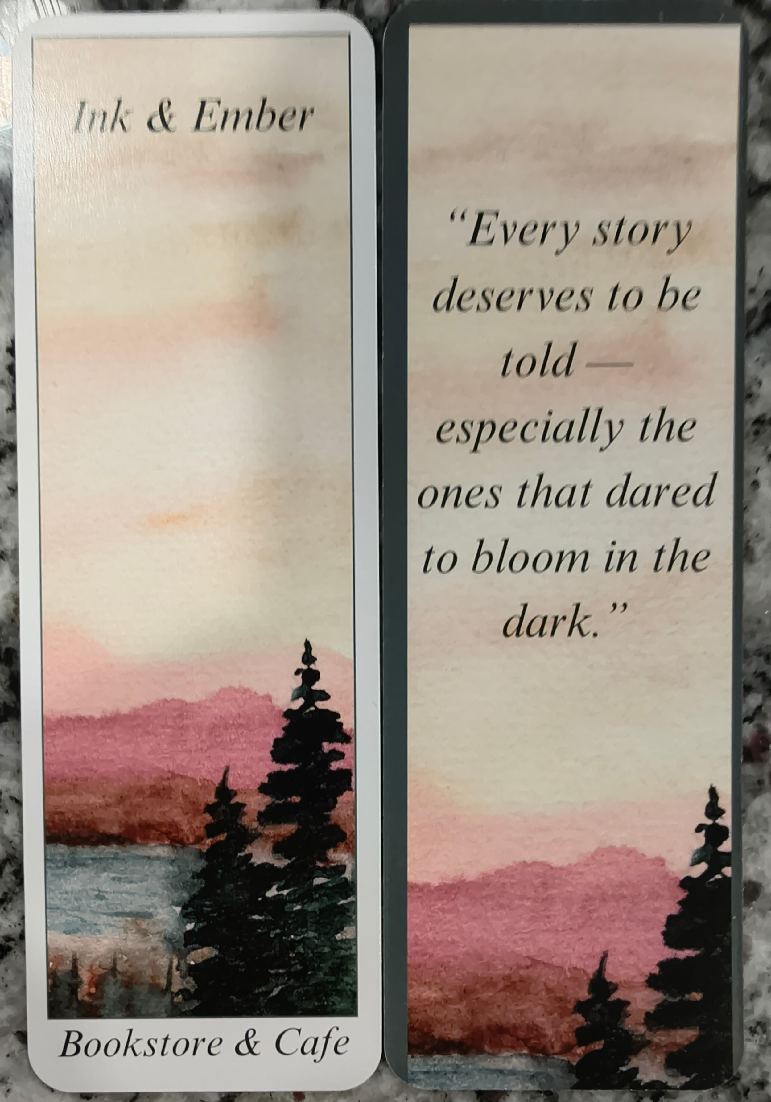 Pink Skies Quote #2 Bookmark