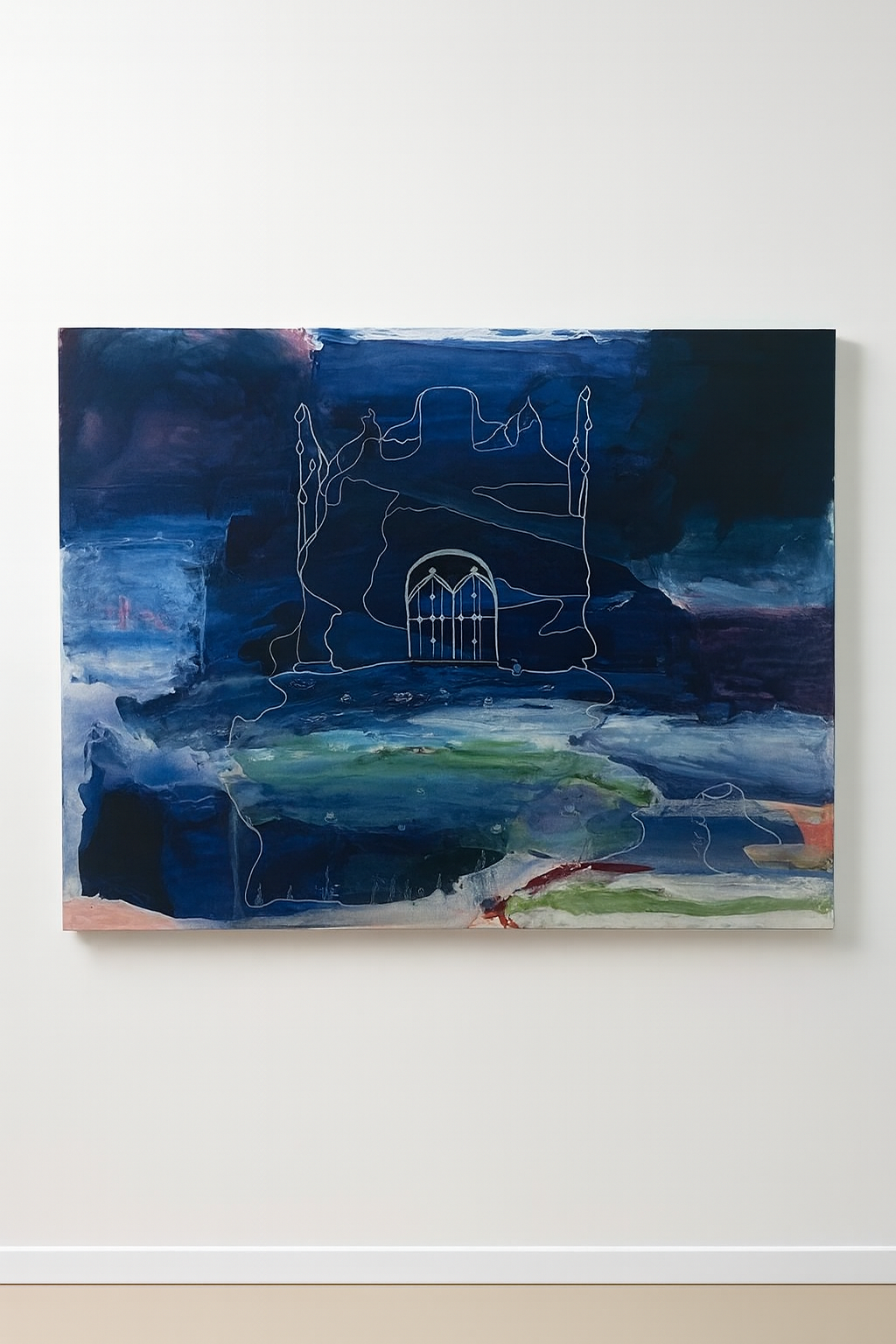 The Fortress, 2025, acrylic on canvas
70 × 48 in,
177.8 × 121.9 cm