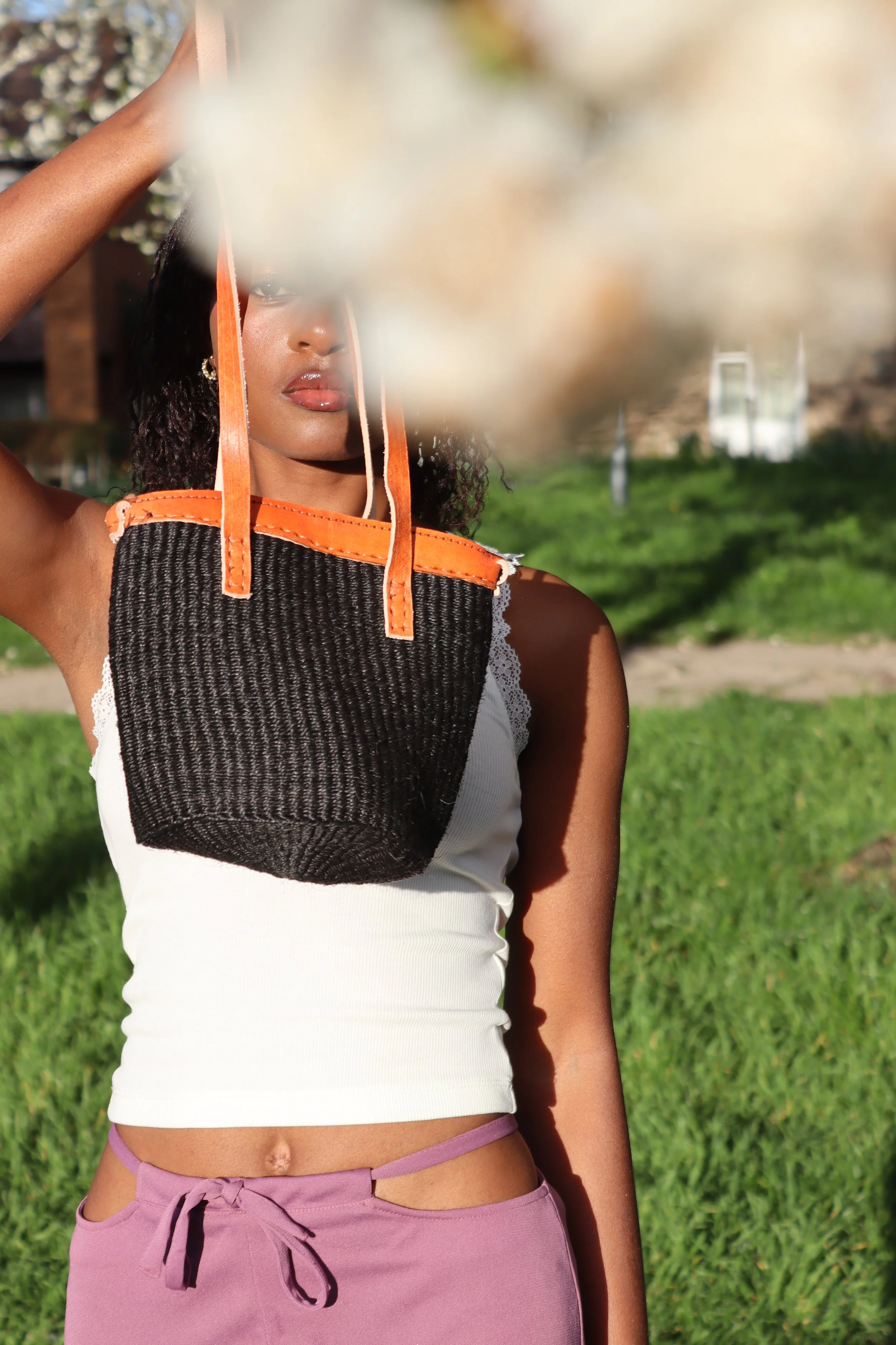Mini Sisal Shoulder Bag