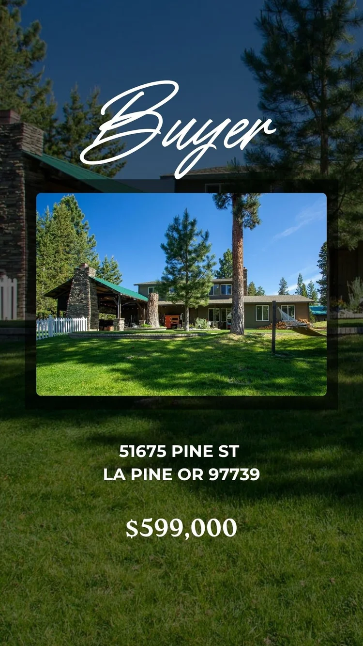 Buyer representation: 51675 Pine Street, La Pine.