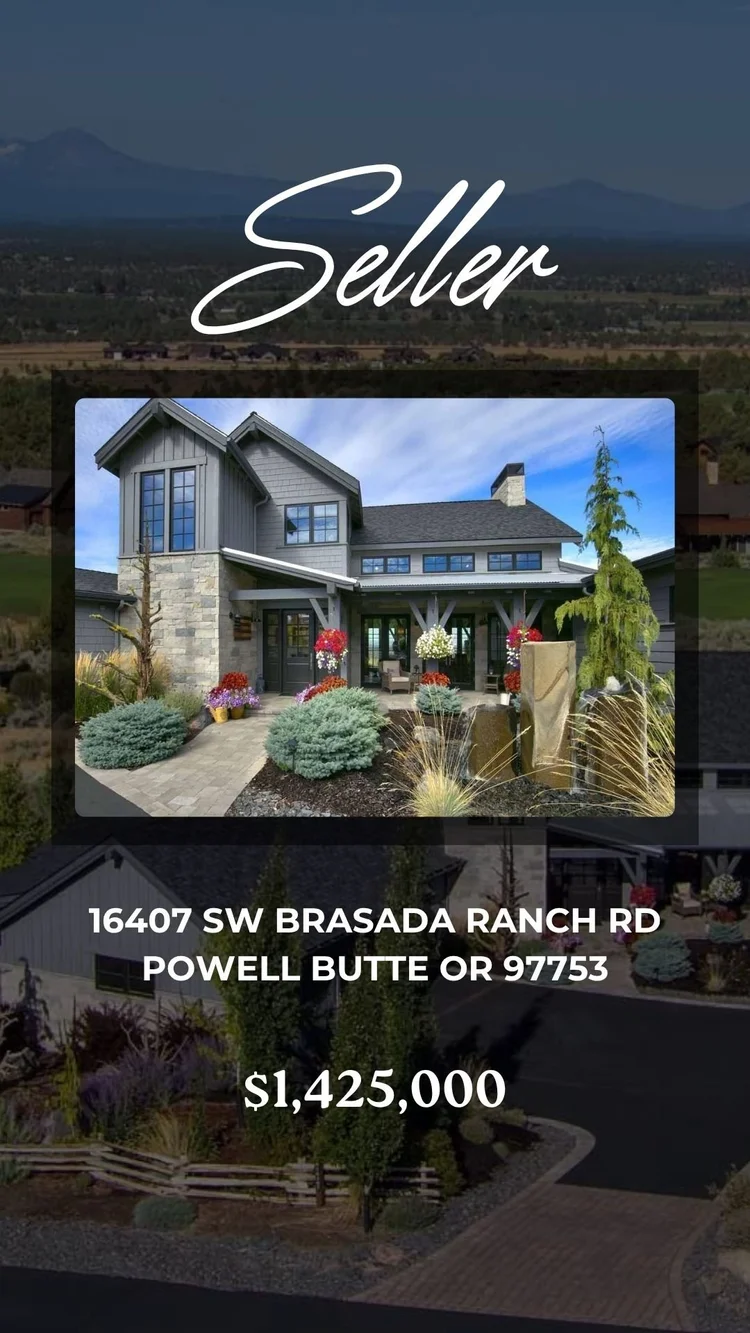 Seller representation: 16407 SW Brasada Ranch Road, Powell Butte.