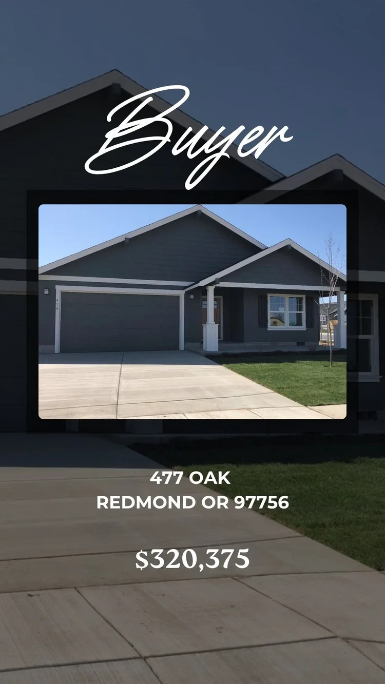 Buyer representation: 477 Oak, Redmond.