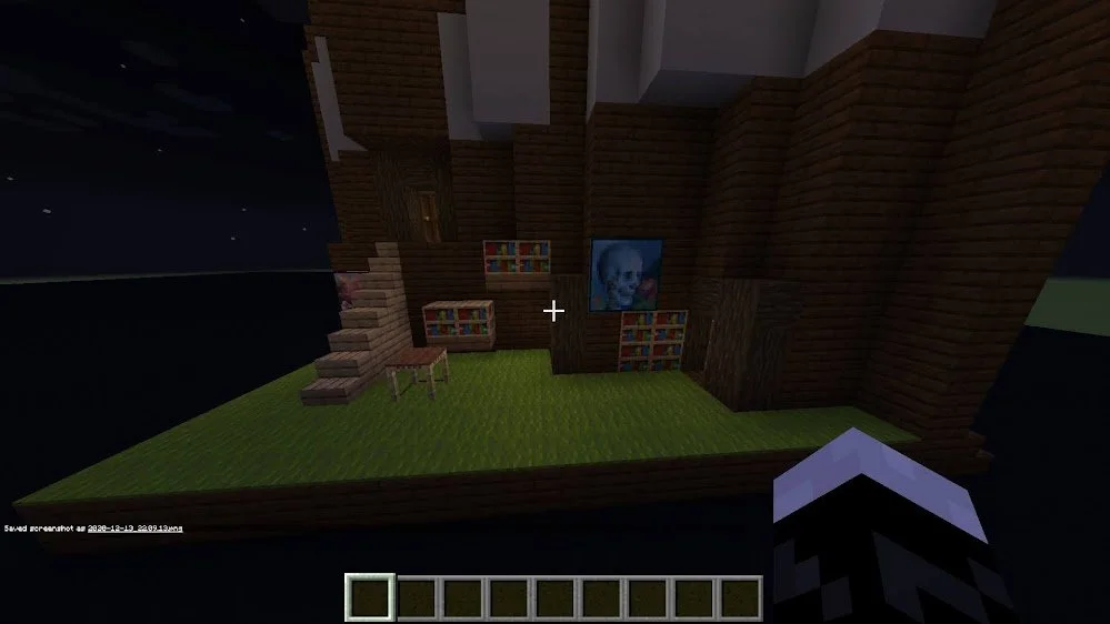 Model for Clue in Minecraft (The Billiards Room)
Due to these scene making up much less time within the play they were given smaller rooms to give emphasis to the Main Room. Both Billiards and Kitchen have stairs that access the upstairs of the Main 