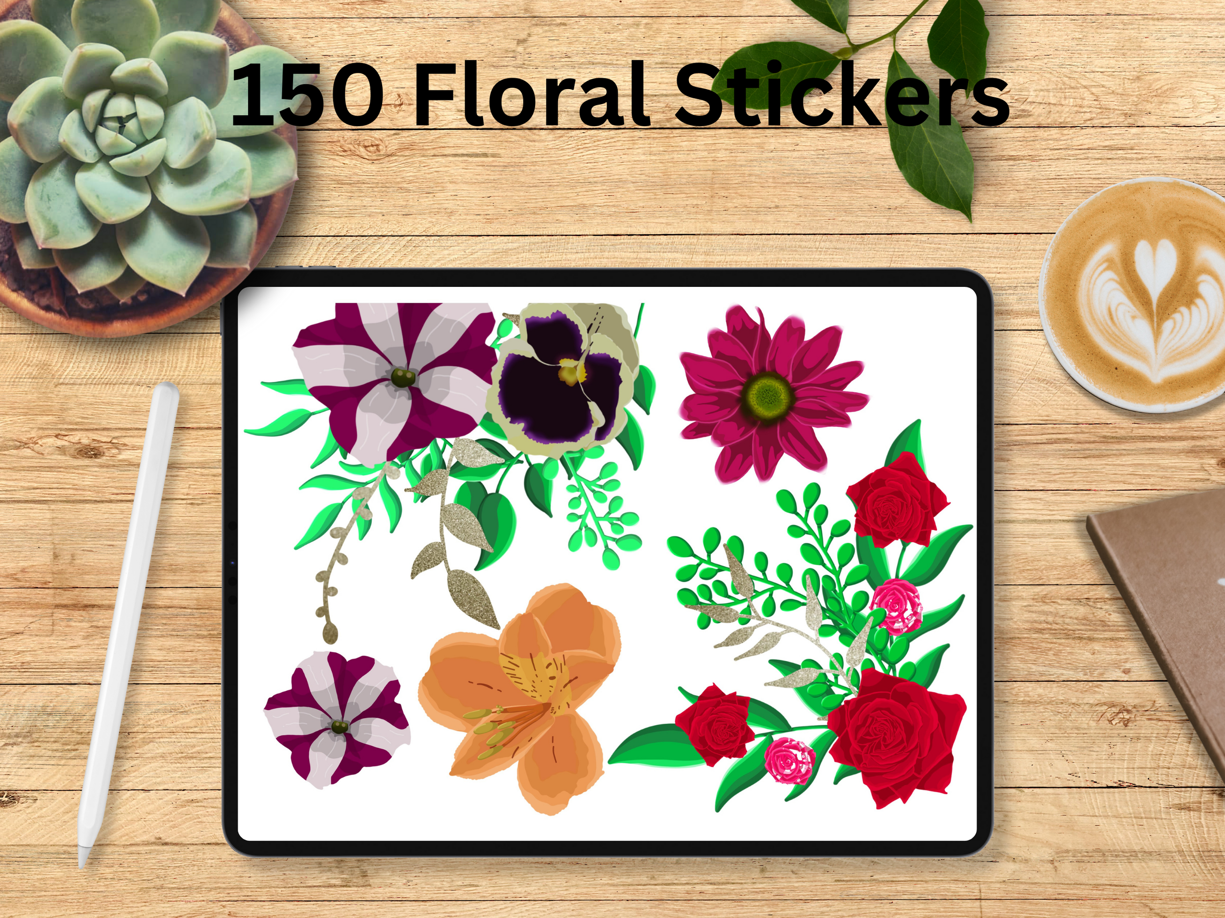 Floral Digital Stickers