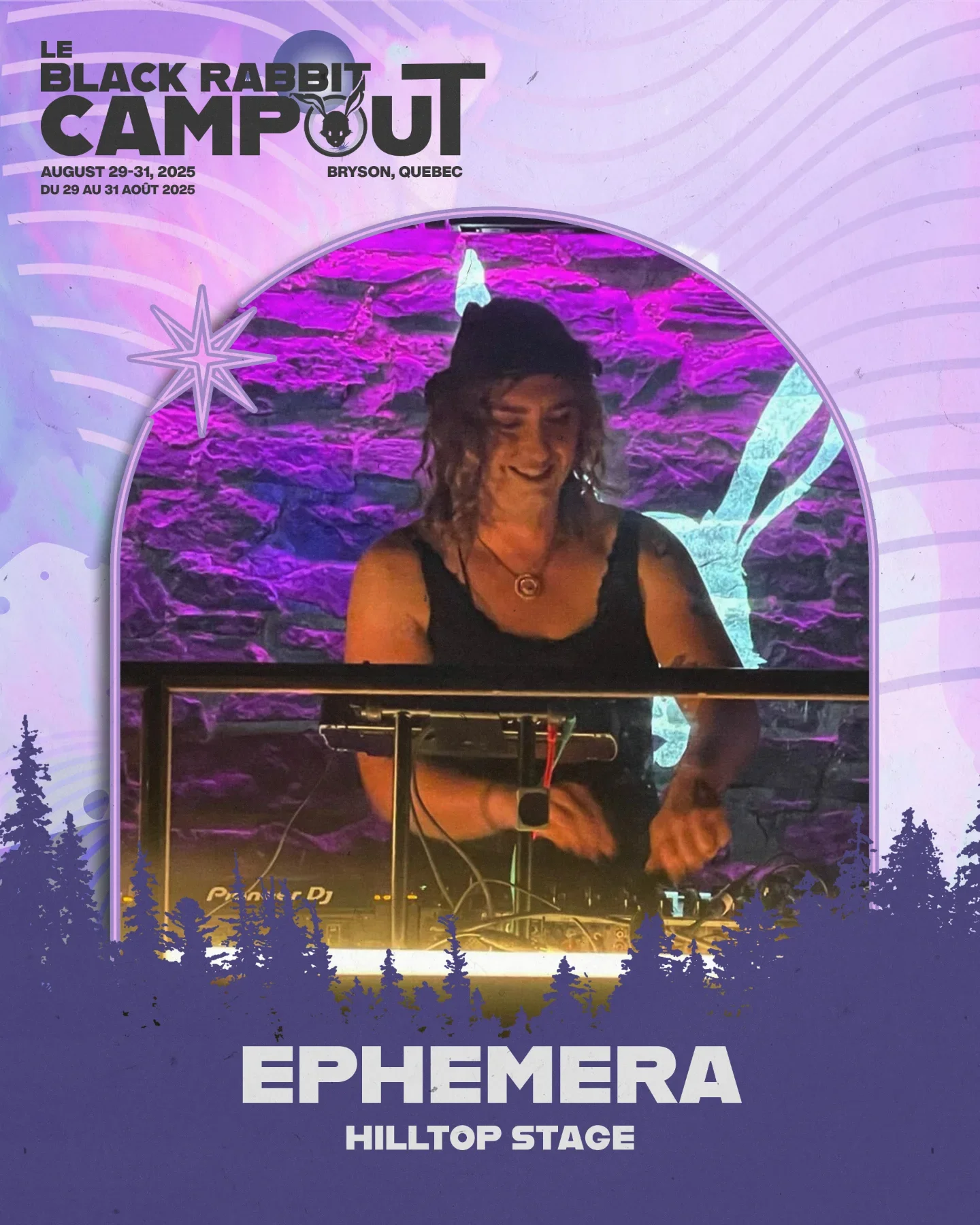 Black Rabbit Campout Poster