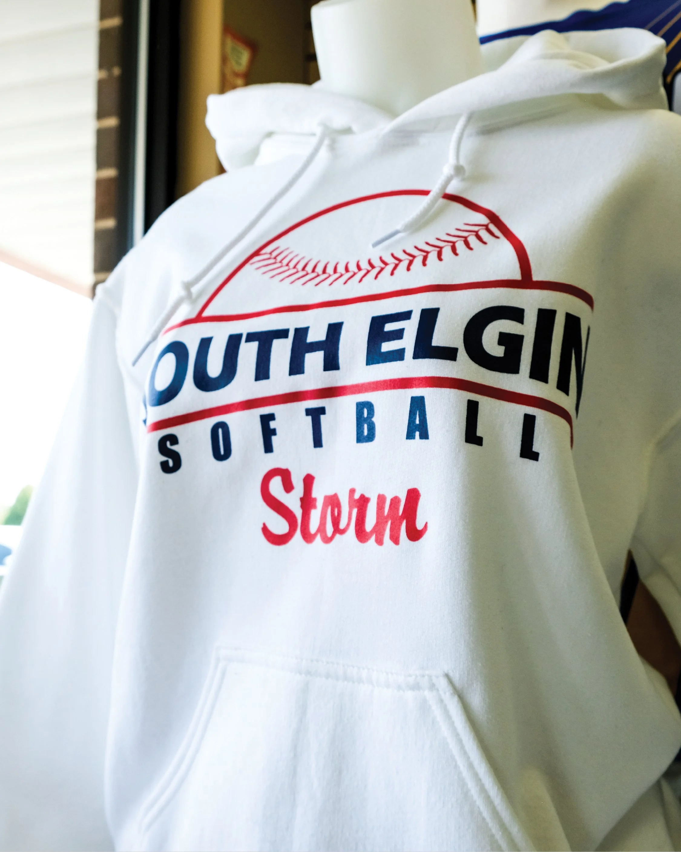 Custom screen‑printed sweatshirt by JQ Promo.