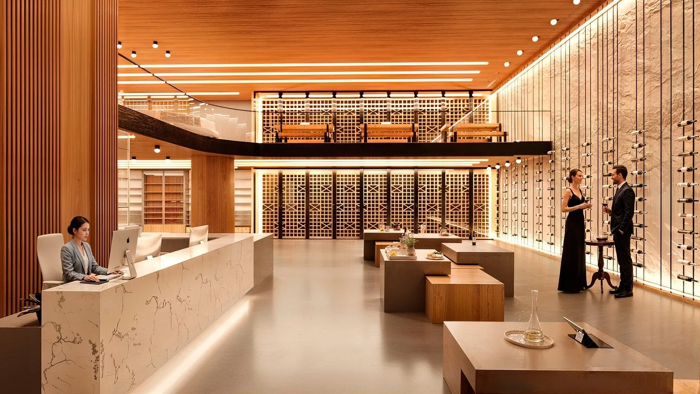 Este estudo de interiores apresenta a proposta de uma loja de vinhos refinados, concebida para oferecer uma experi&ecirc;ncia sensorial completa &mdash; unindo arquitetura, ilumina&ccedil;&atilde;o e sofistica&ccedil;&atilde;o em cada detalhe.

O esp