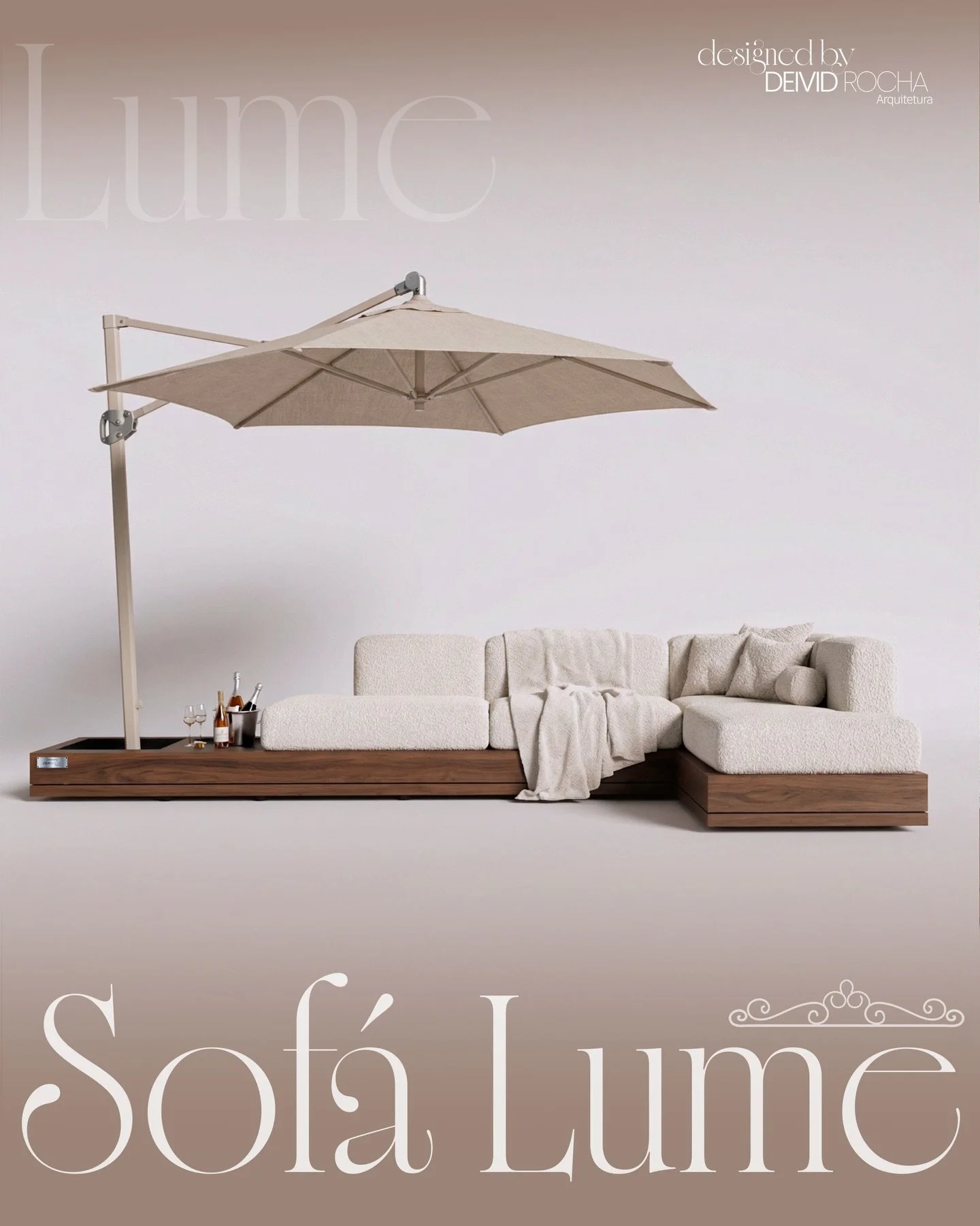 LUME | Desenvolvimento do Projeto

O sof&aacute; Lume foi concebido a partir da l&oacute;gica arquitet&ocirc;nica de planos e volumes.
A base em madeira funciona como um elemento estrutural cont&iacute;nuo, servindo n&atilde;o apenas de apoio, mas co