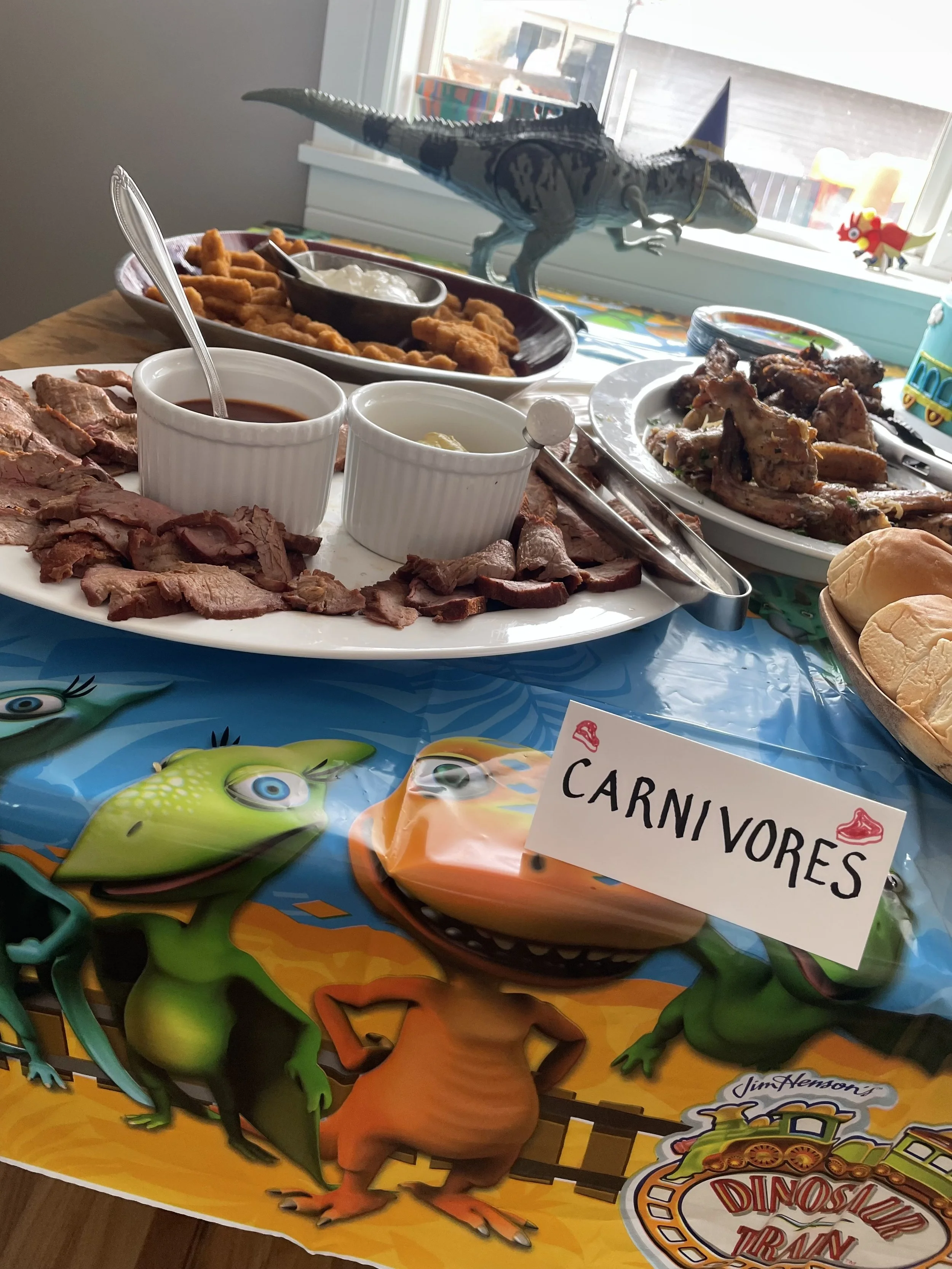 Dinosaur train birthday party - food and decoration ideas in Denver, Colorado