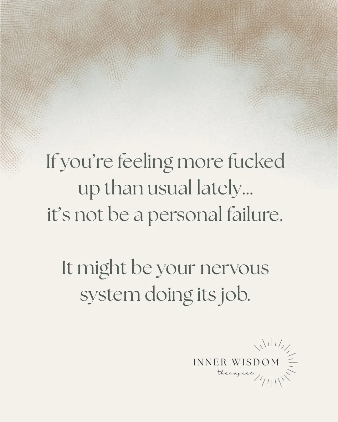 If you&rsquo;re feeling more anxious, tired, or unsettled lately, it&rsquo;s not because you&rsquo;re failing.

Your nervous system looks for safety inside your body, between people, and in the world around you &mdash; and the world is heavy right no