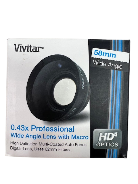 Vivitar 0.43x Professional Wide Angle Lens w/Macro