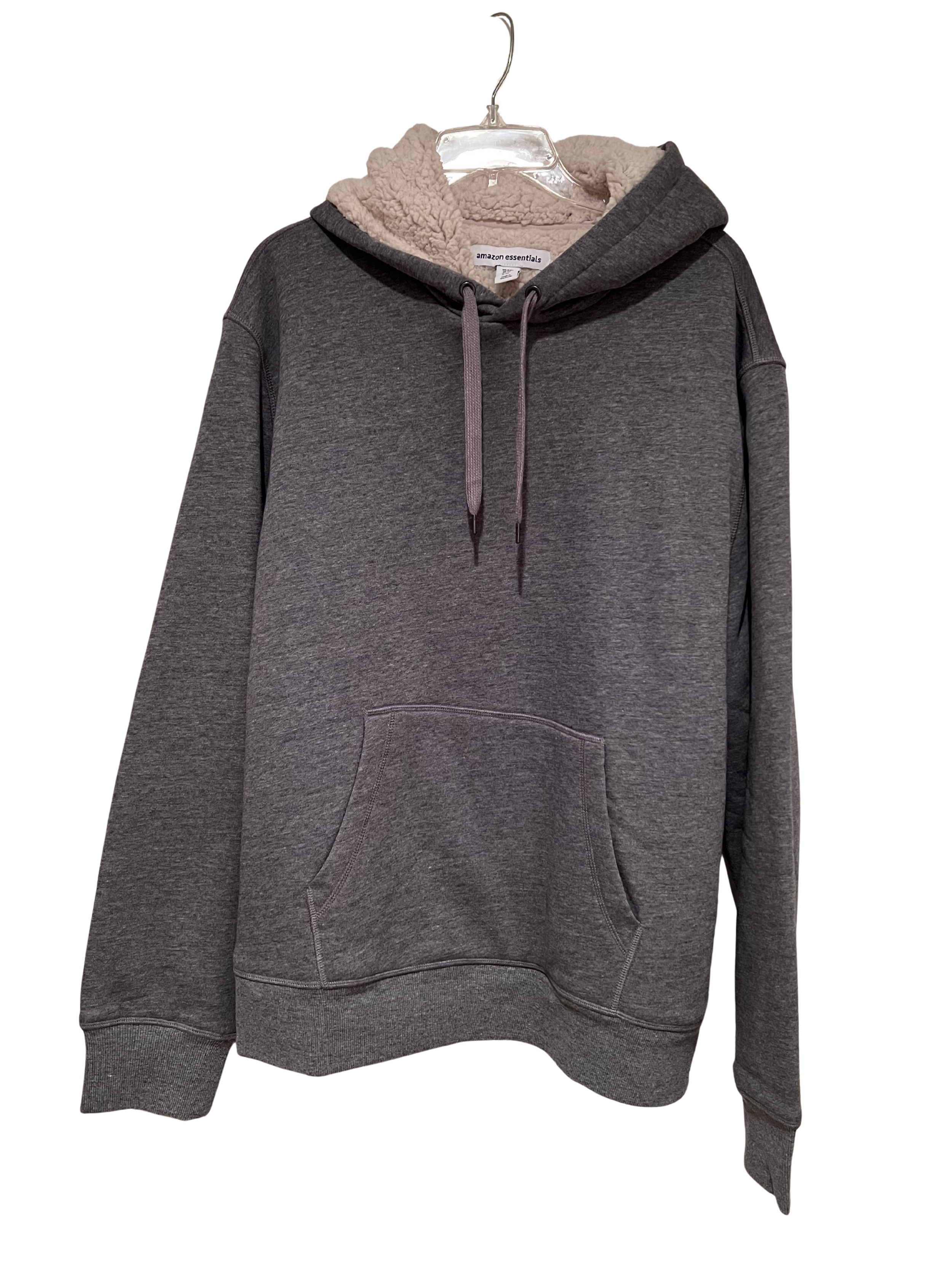 Amazon Essentials Men's Hoodies, Sherpa-Lined Pullover - Sz XXL