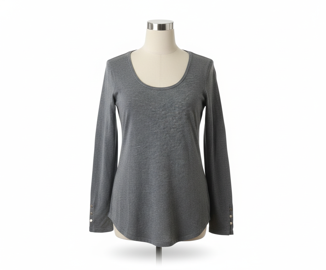 Chicos Long Sleeved T - Sz S