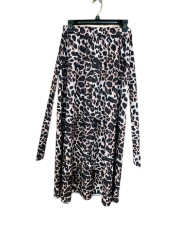 Leopard Print Maxi Skirt - Sz M