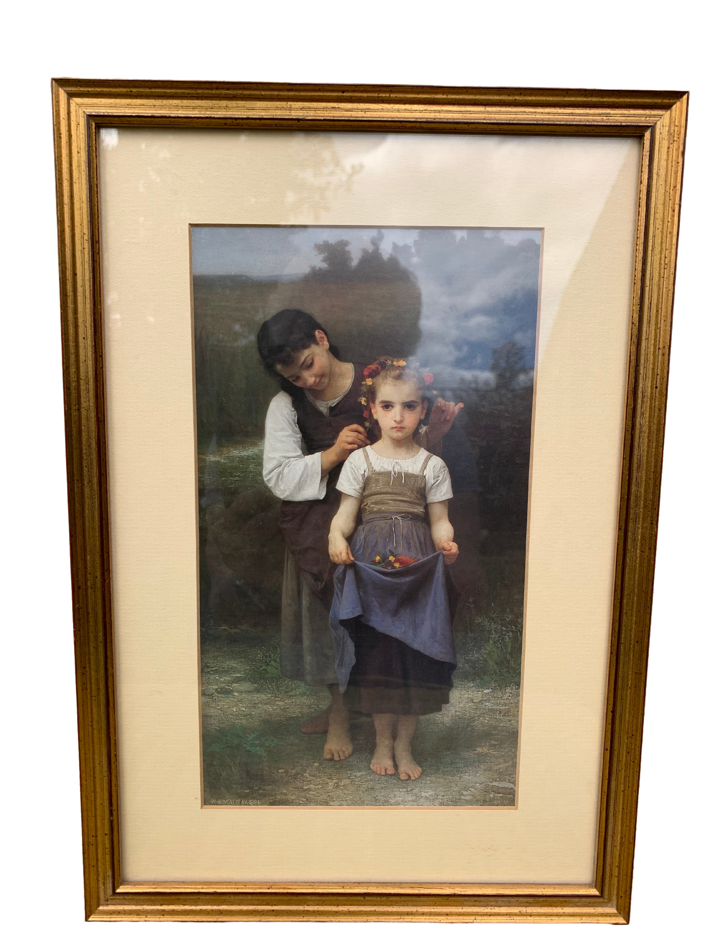 "Crown of Flowers" by W. Bouguereau 1884