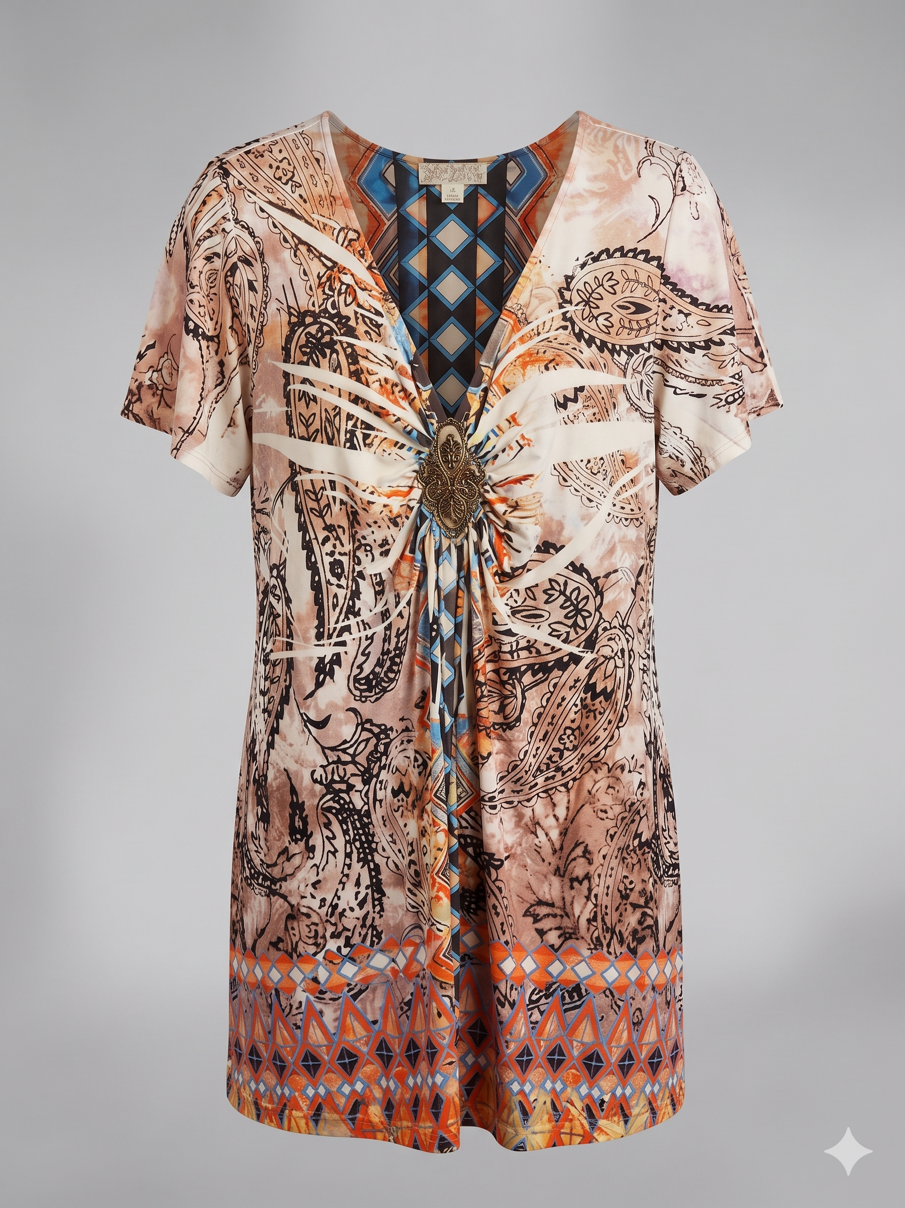 Live & Let Live Boho Top - Sz 2X