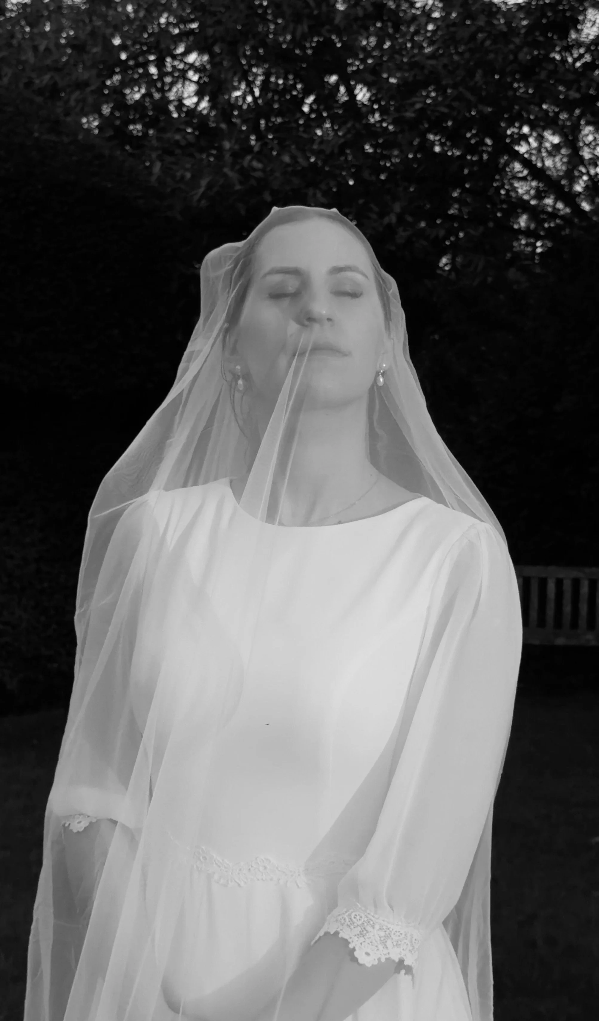 A photos of a bride at her London wedding taken by a wedding content creator