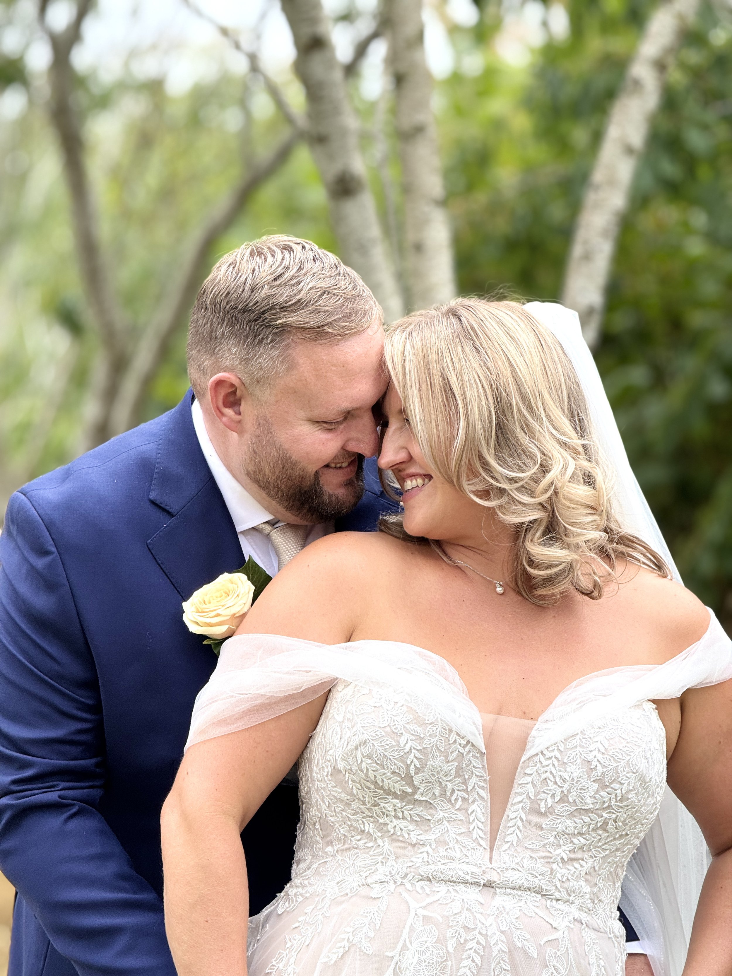 A photo of a wedding at South Farm, Cambridgeshire taken on an iPhone by a wedding content creator.