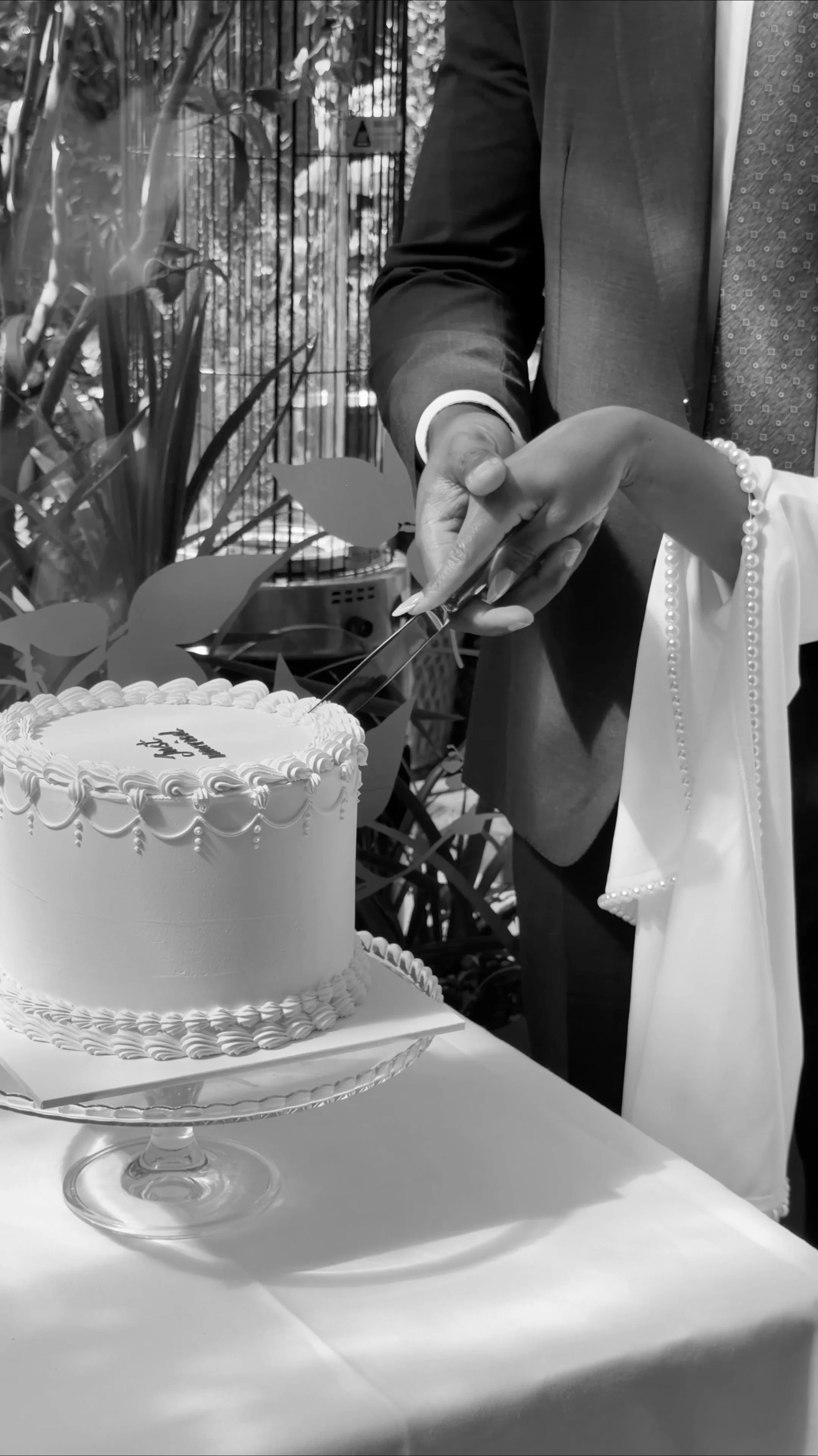 Photo of decor from London wedding taken on iphone