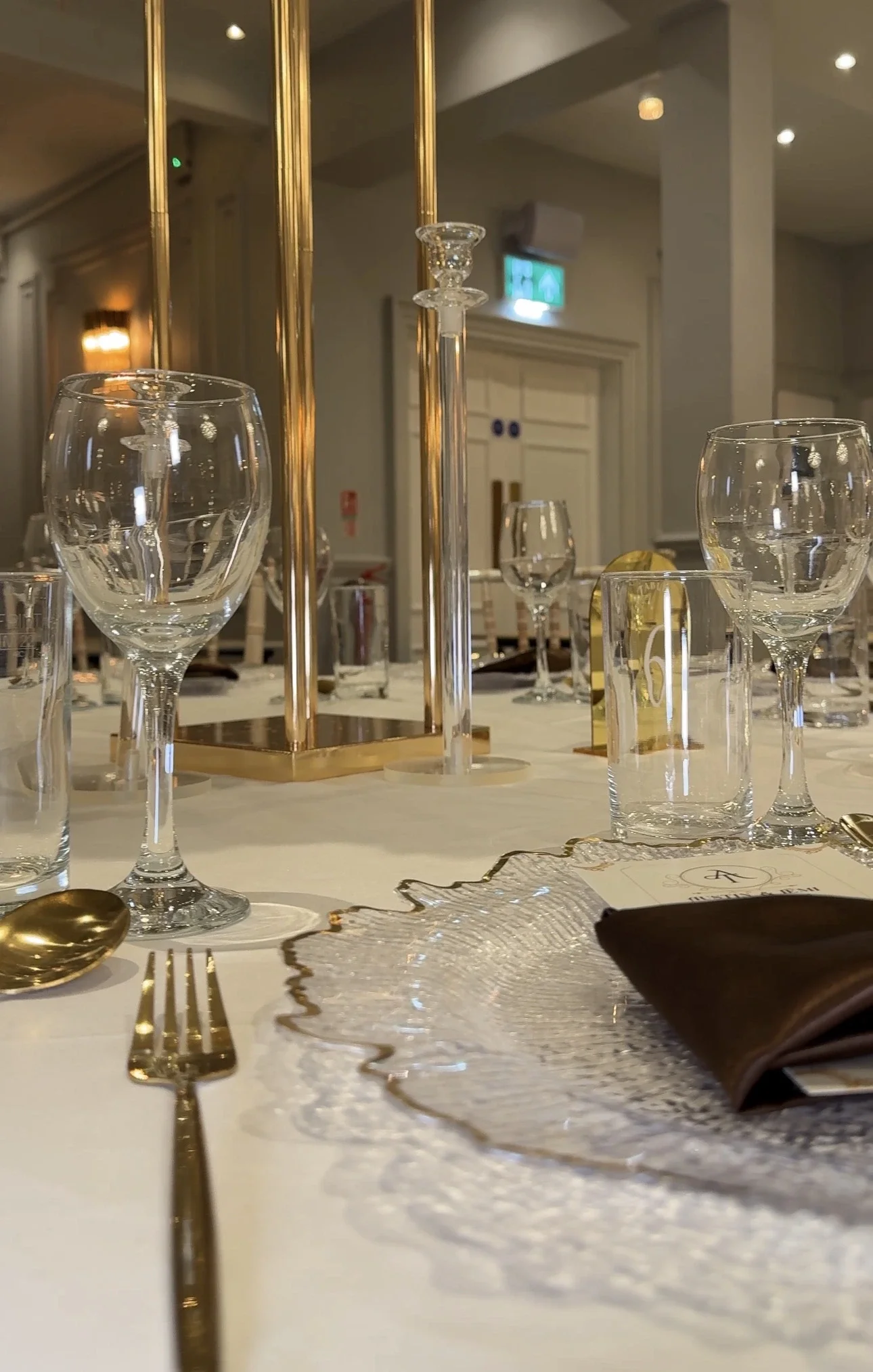 Photo of decor from London wedding taken on iphone