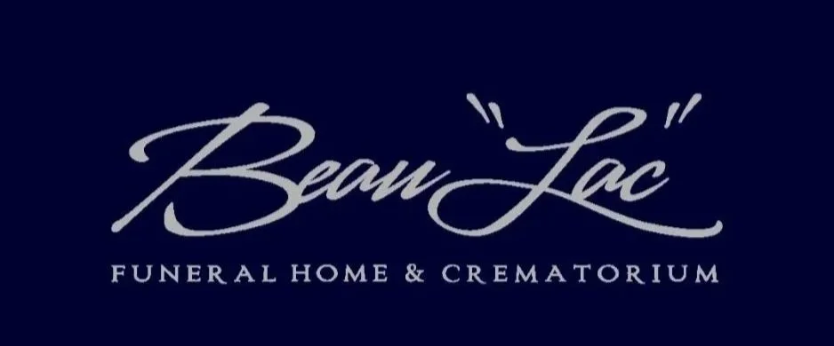 Beau Lacs Funeral Home & Crematorium logo on a dark background.